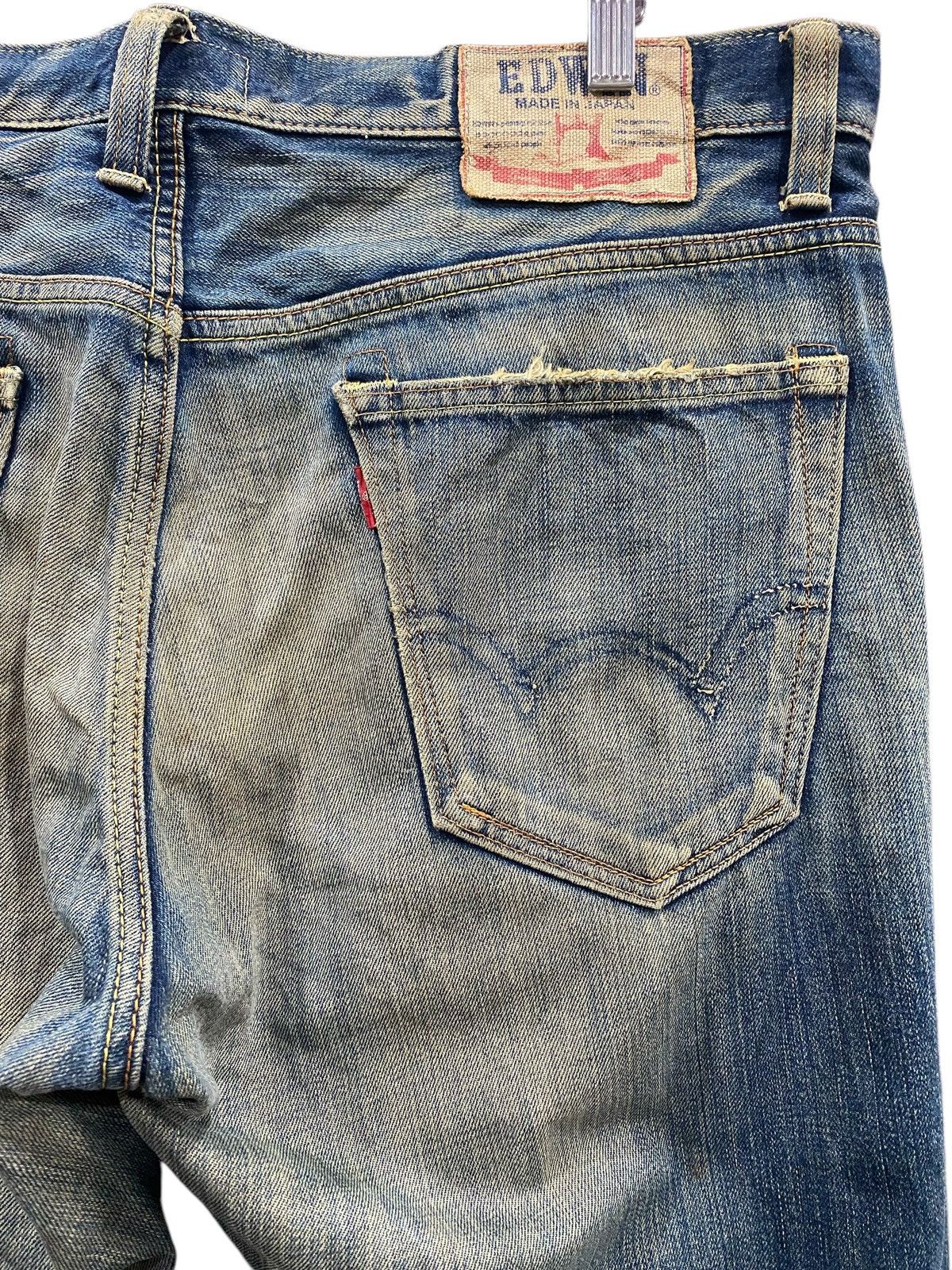 Edwin Vintage EDWIN Distressed Blue Jeans Size US 39 - 11 Thumbnail