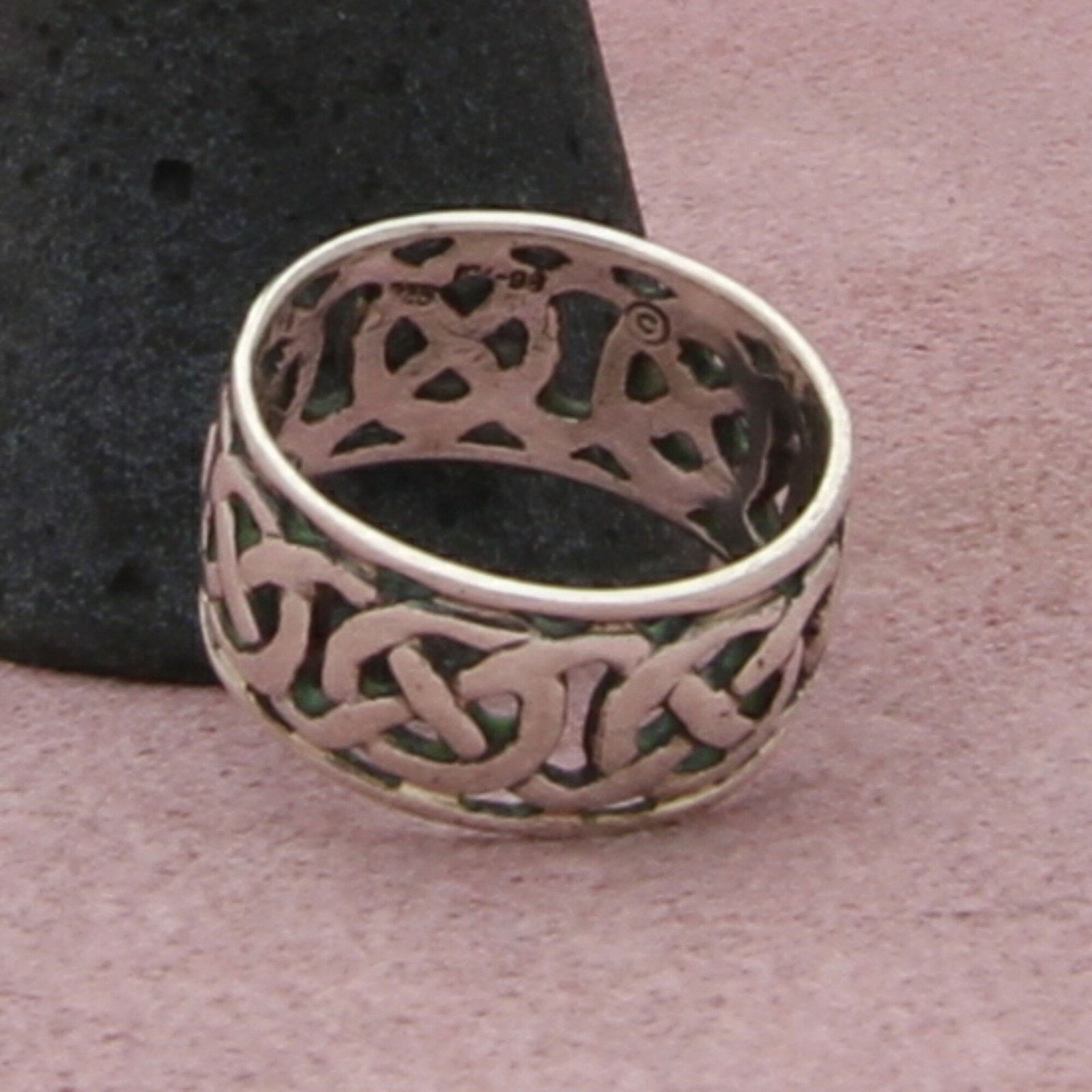 Sterling Silver sterling silver vintage celtic knot band ring size 5.5 Size ONE SIZE - 3 Thumbnail