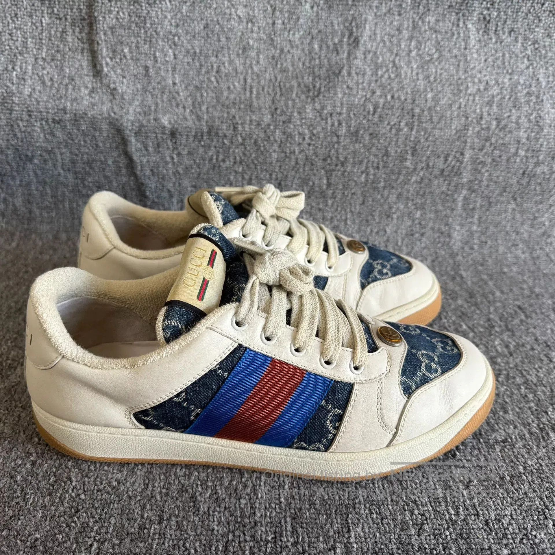 Gucci Gucci Denim Blue Dirty Shoes Size 40. Size US 7 / EU 40 - 5 Thumbnail