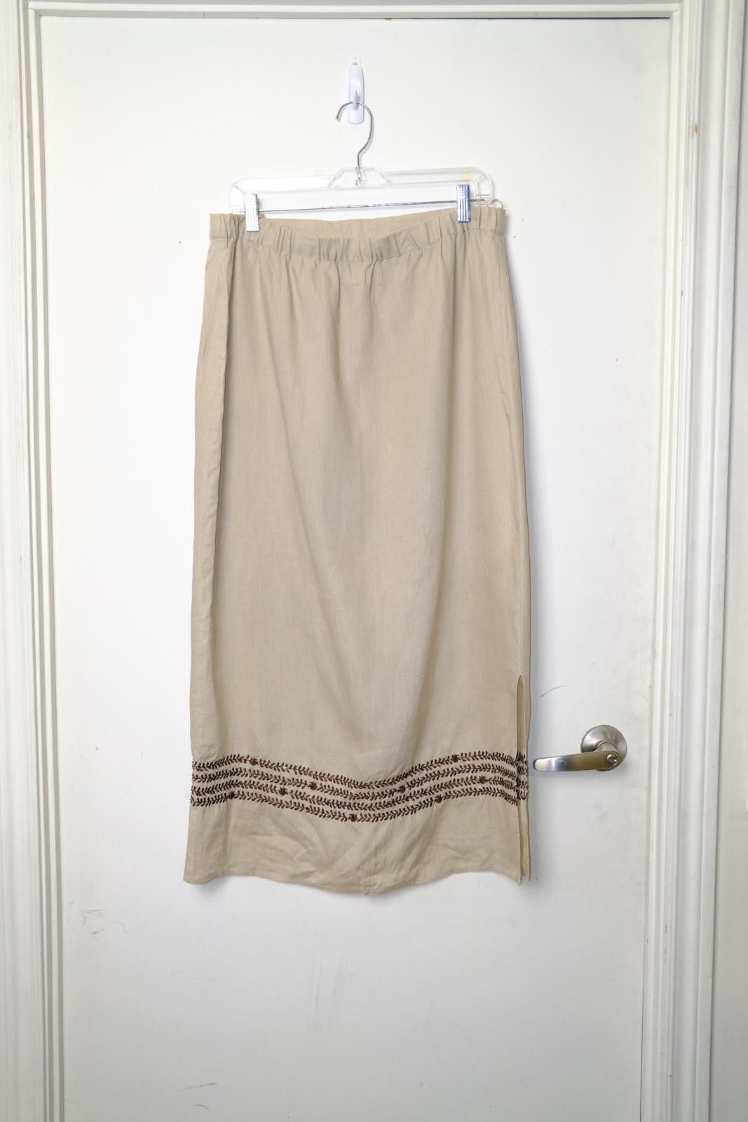 Other 00's Oviesse Vine Embroidered Skirt Size 40" / US 18 - 2 Thumbnail