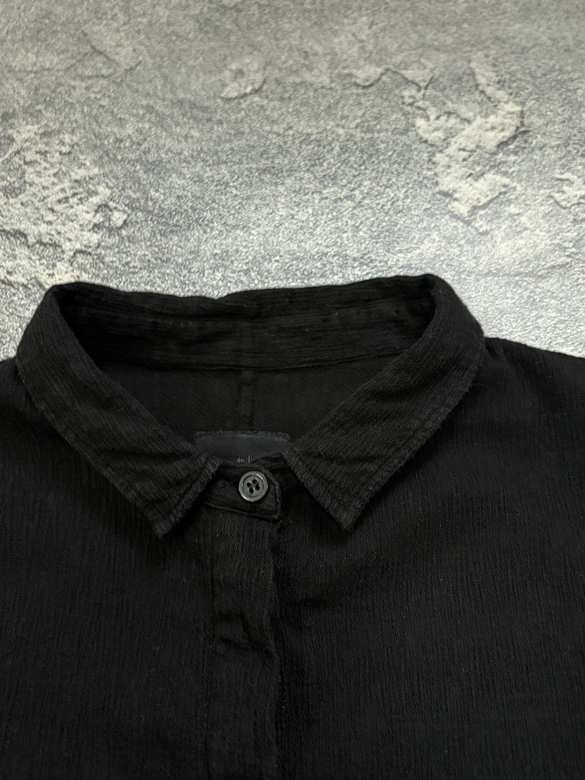 Thom Krom Thom Krom Black Asymmetric Distressed Hem Shirt L Size L / US 10 / IT 46 - 6 Thumbnail