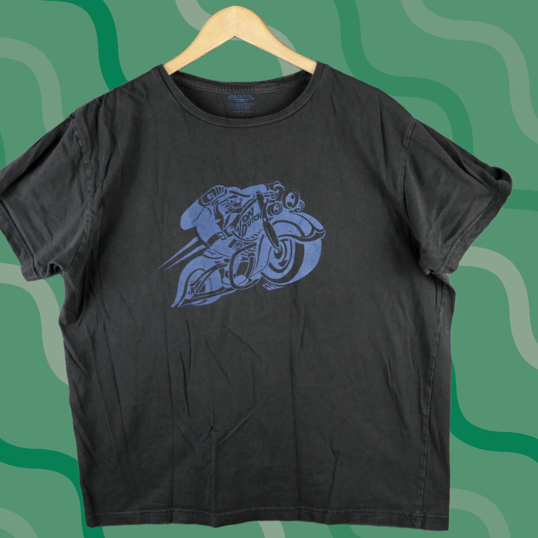 Von Dutch Von Dutch Shirt Mens Large Black Motorcycle Rider Graphic Biker Tee T-Shirt Size US L / EU 52-54 / 3 - 1 Thumbnail