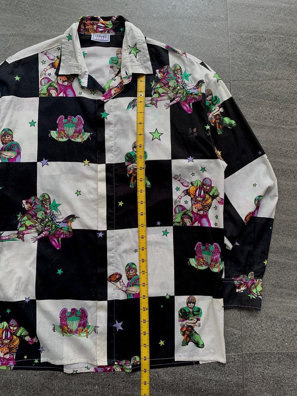 Versace FREE TAX ! Vintage Baseball Checkered Shirt Size US M / EU 48-50 / 2 - 13 Thumbnail
