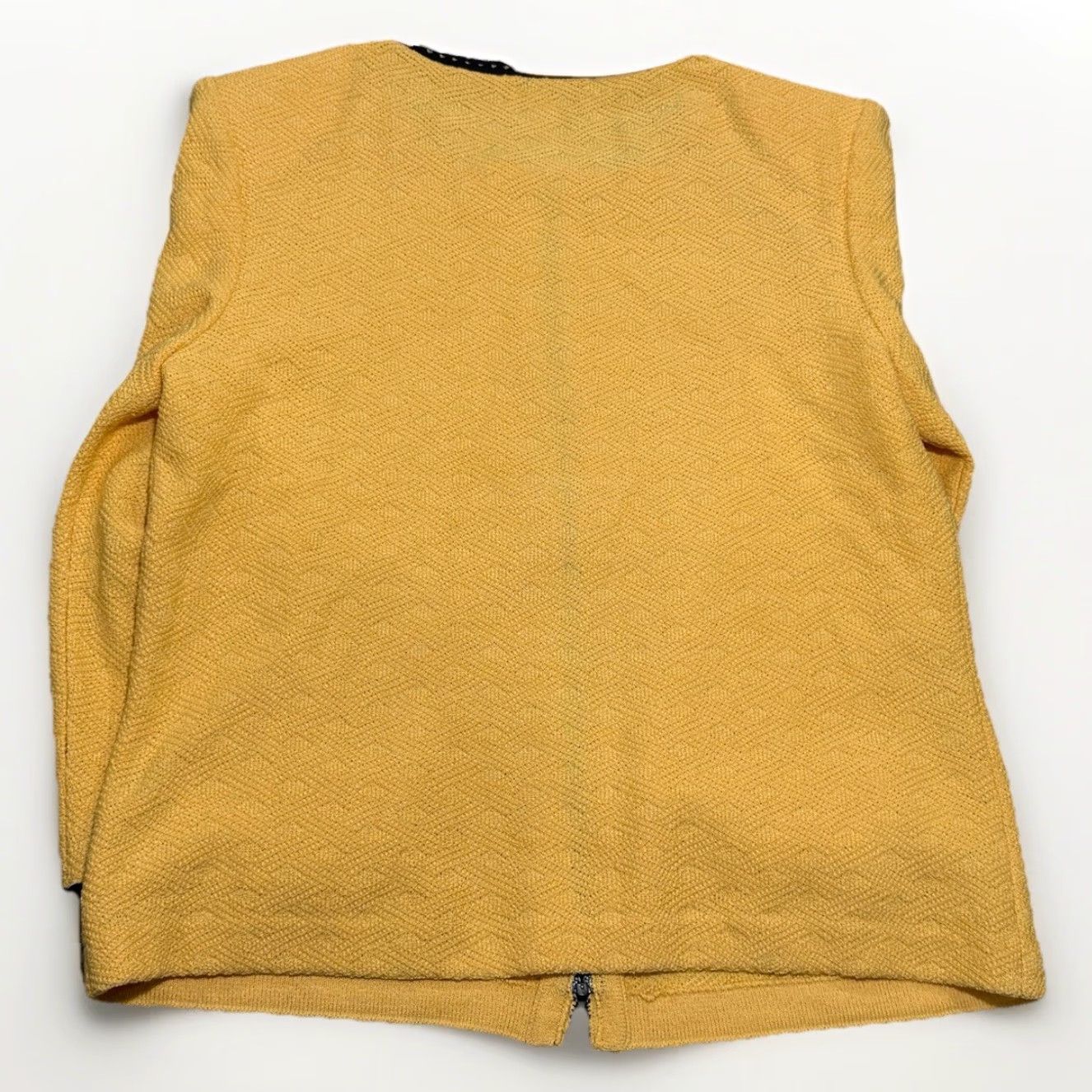 Vintage VINTAGE St John Knit Jacket Yellow Full Zip Sz 6 Women Size M / US 6-8 / IT 42-44 - 5 Thumbnail
