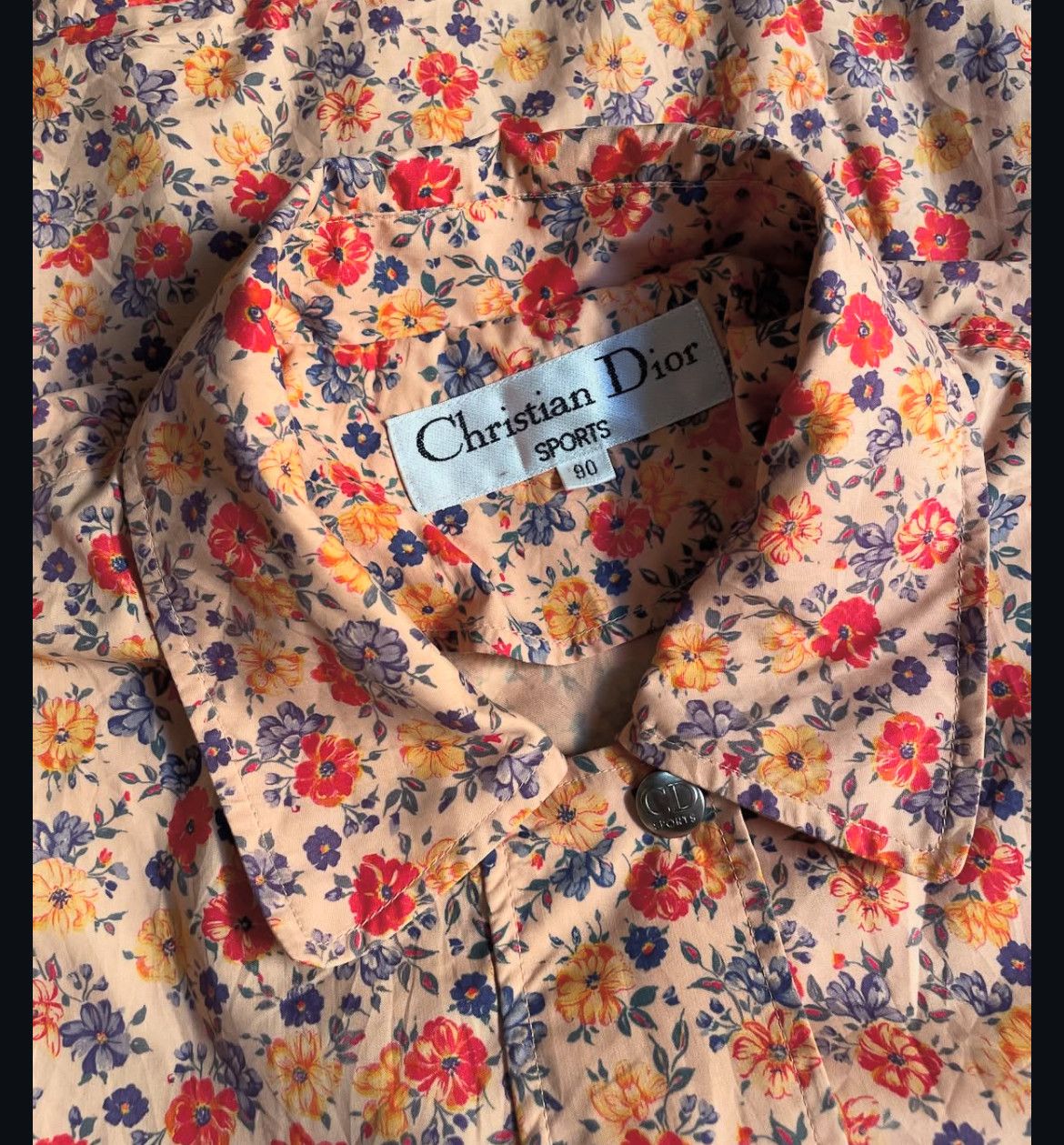 Christian Dior Monsieur 2000s Christian Dior Sports CD Flower Floral Jacket Size US M / EU 48-50 / 2 - 6 Thumbnail