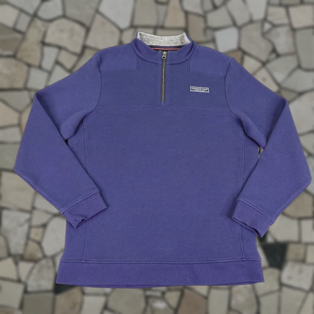 Vineyard Vines Vineyard Vines Sweater Mens Medium Blue Quarter Zip Pullover Soft Knit Marthas Size US M / EU 48-50 / 2 - 1 Thumbnail