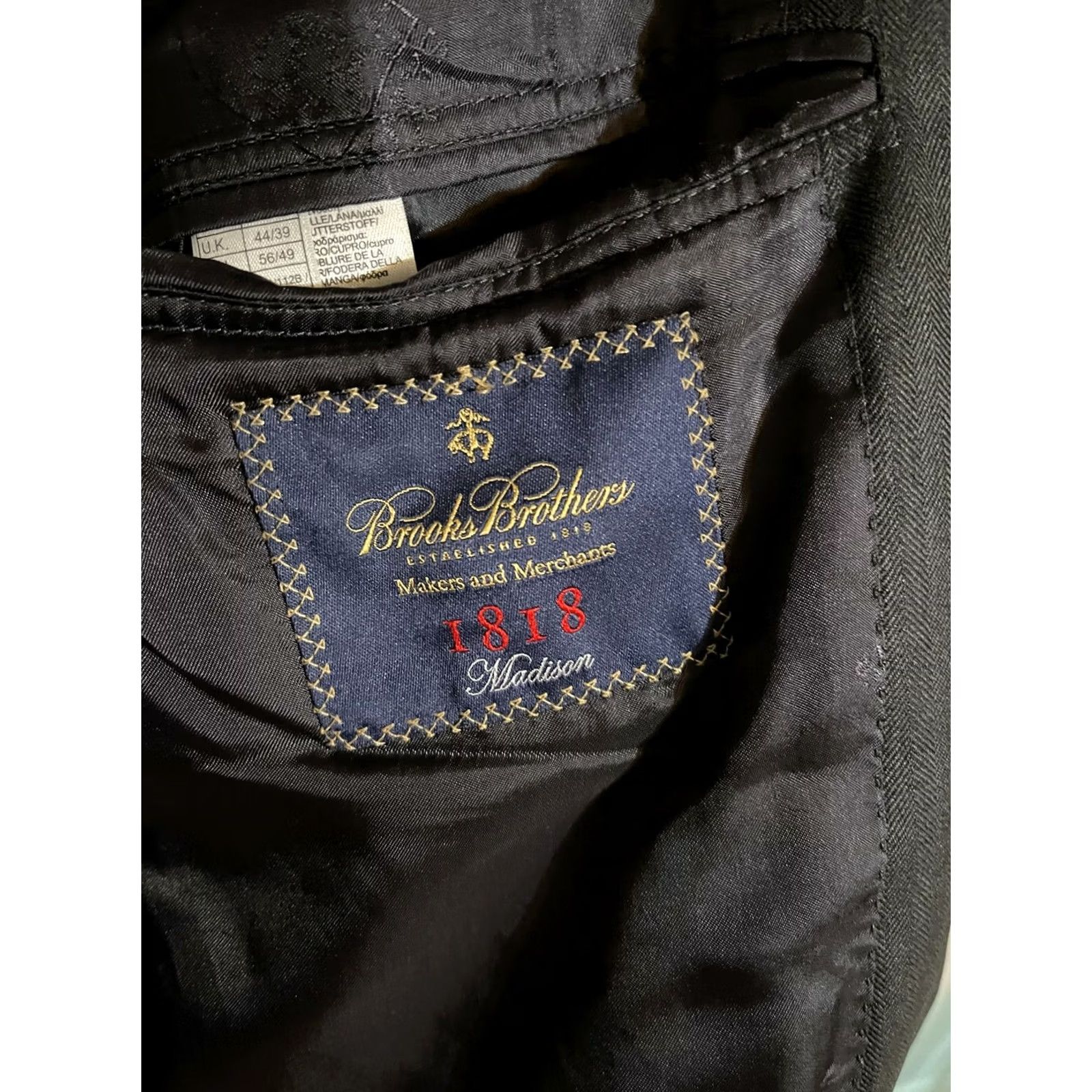 Brooks Brothers Brooks Brothers 1818 Madison Saxxon Gray Wool Blazer Suit Jacket Coat Men's 44L Size 44R - 4 Thumbnail