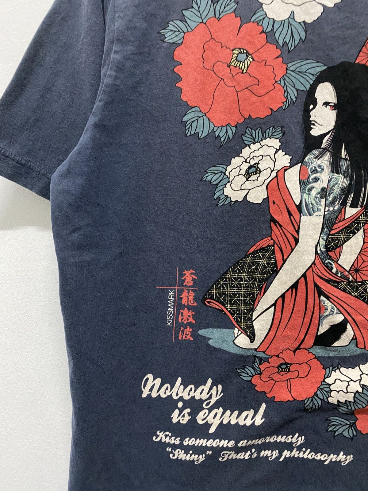 Japanese Brand Vintage Japanese Sukajan Girl Brand Kissmark T-Shirt Size US L / EU 52-54 / 3 - 5 Thumbnail