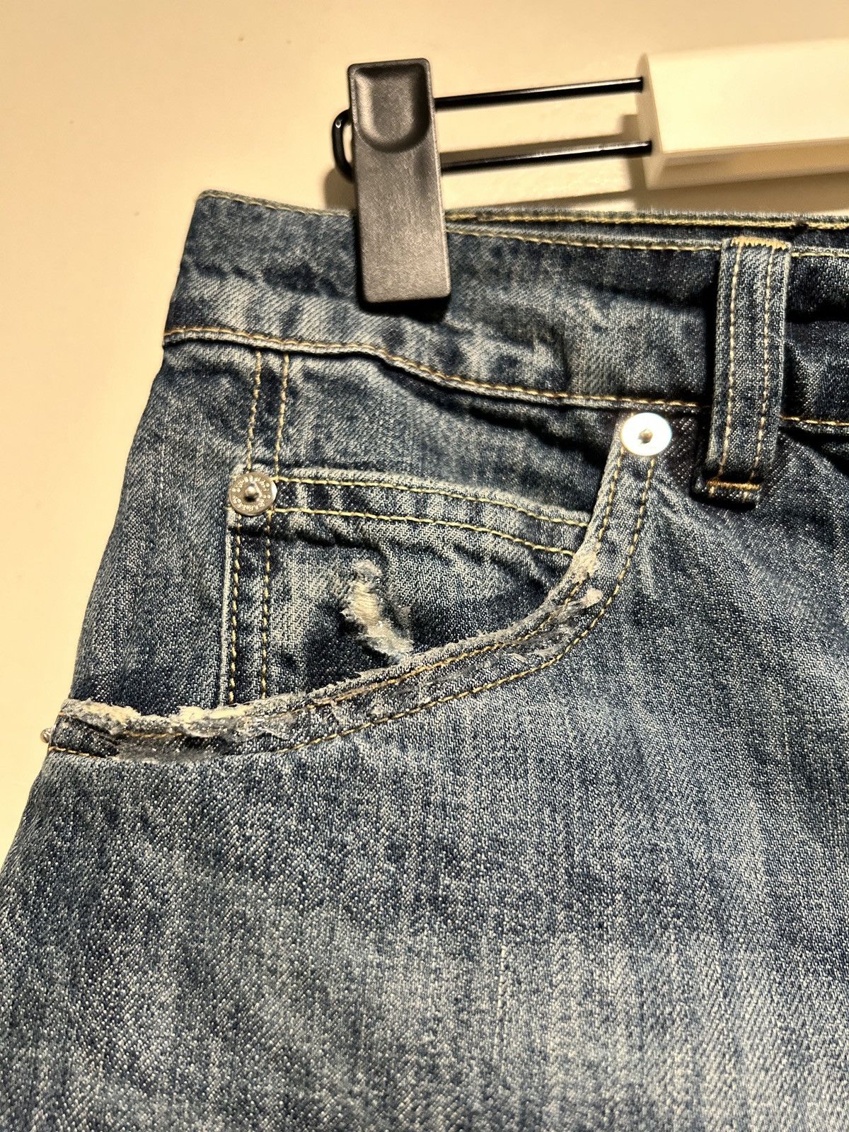 Our Legacy Our Legacy VAST CUT Vintage Rubber Repair Denim size 31 Size US 31 - 3 Thumbnail