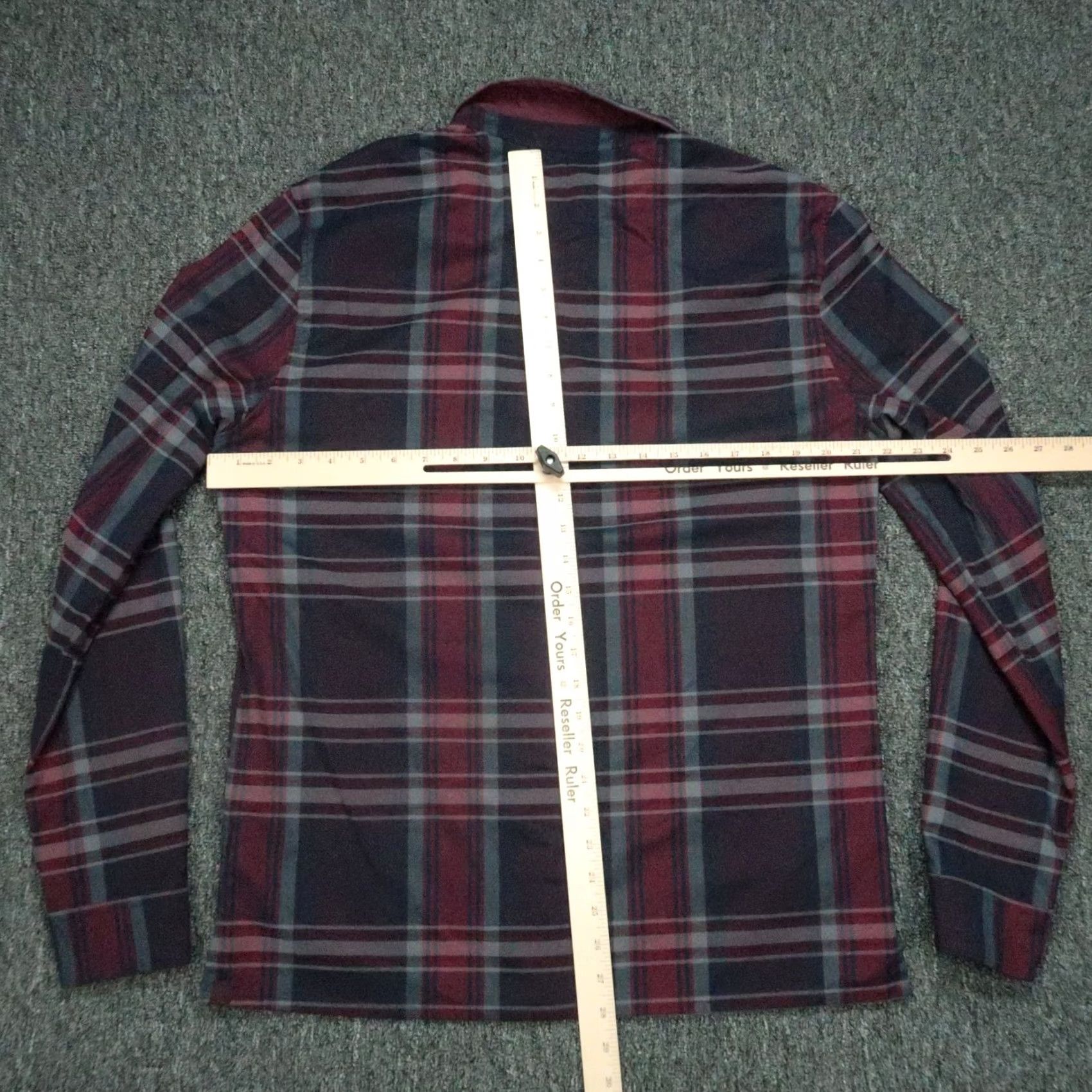 Lululemon Lululemon Mens Large Red Blue Plaid Flannel Button Up Shirt Size US L / EU 52-54 / 3 - 4 Thumbnail
