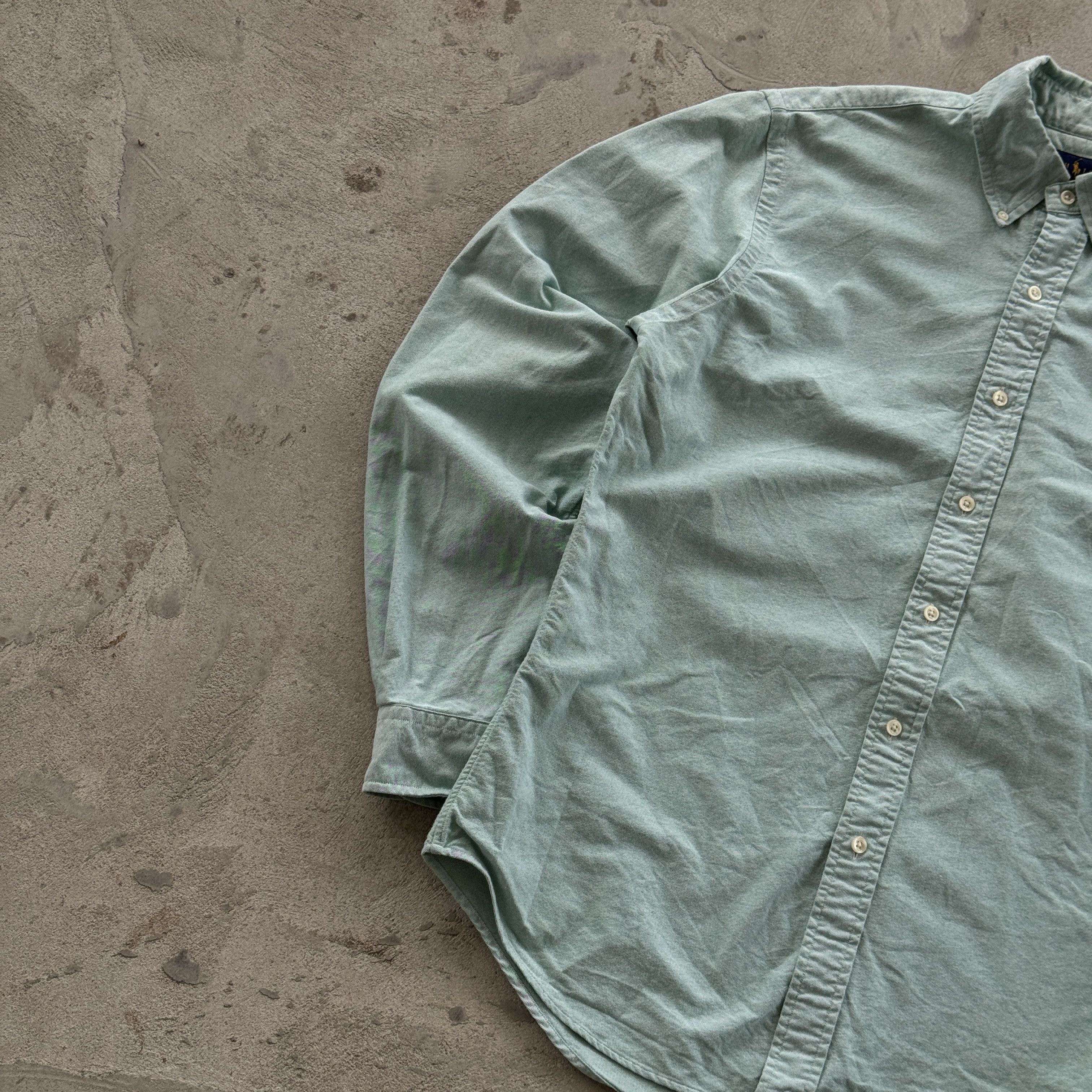 Polo Ralph Lauren Ralph Lauren Slim L Light Green Button Shirt Size US L / EU 52-54 / 3 - 3 Thumbnail