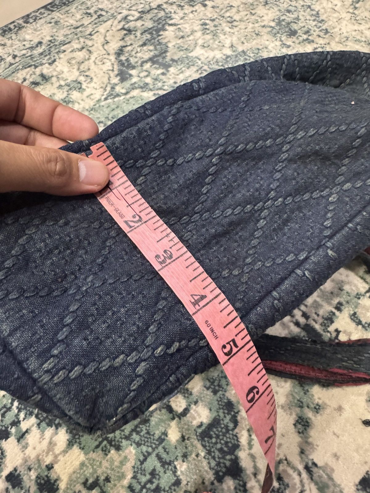 Blue Blue Japan BLUE-BLUE JAPAN X ARIGATO SASHIKO STITCHES TOTE BAG Size ONE SIZE - 9 Thumbnail