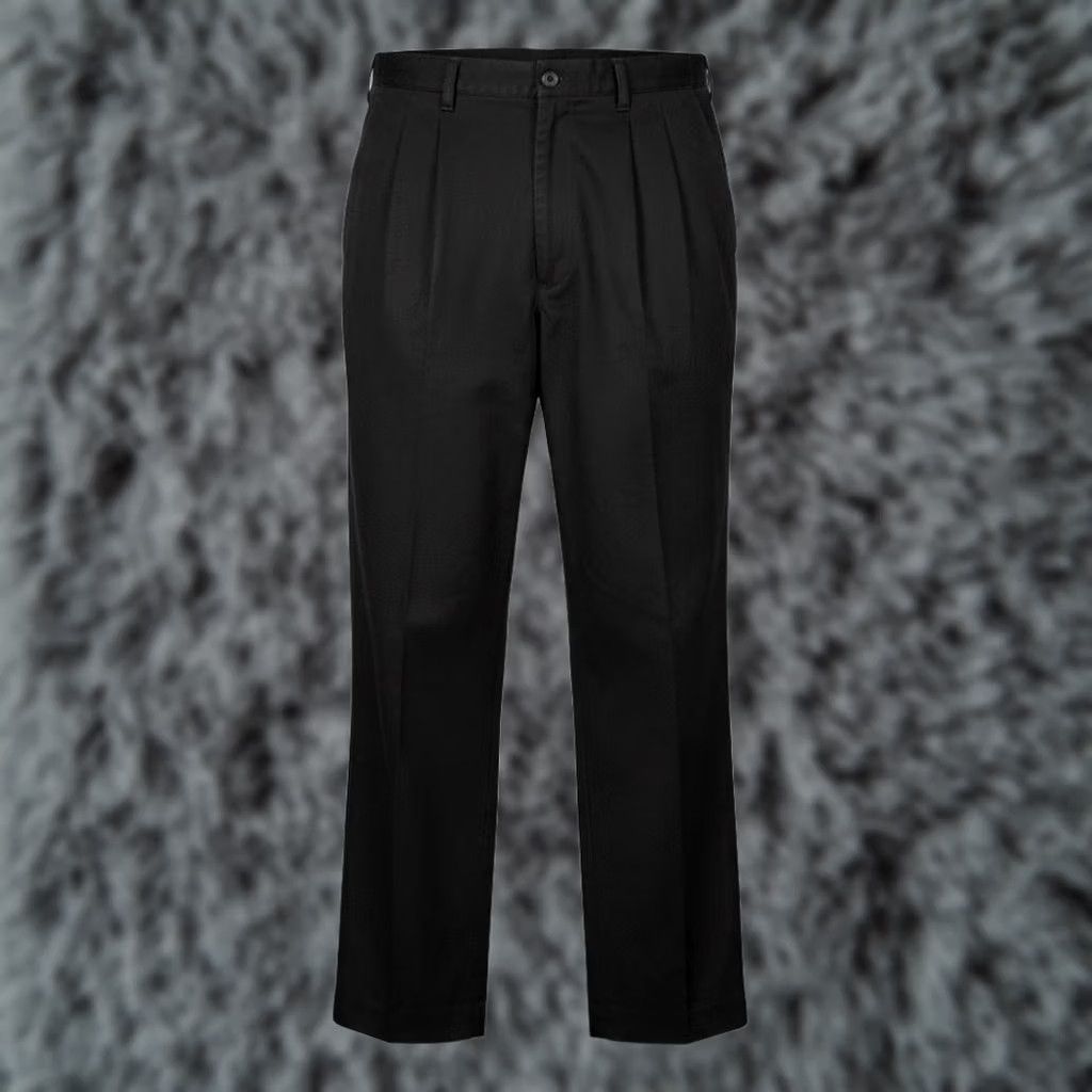 Dickies Dickies Pants Mens 36x34 Black Khakis Relaxed Canvas Polyester Blend Zip Fly Pants Mens Regular 36 Black Khakis Dickies Logo Pocket Belted Zip Fly USA Size US 36 / EU 52 - 1 Thumbnail