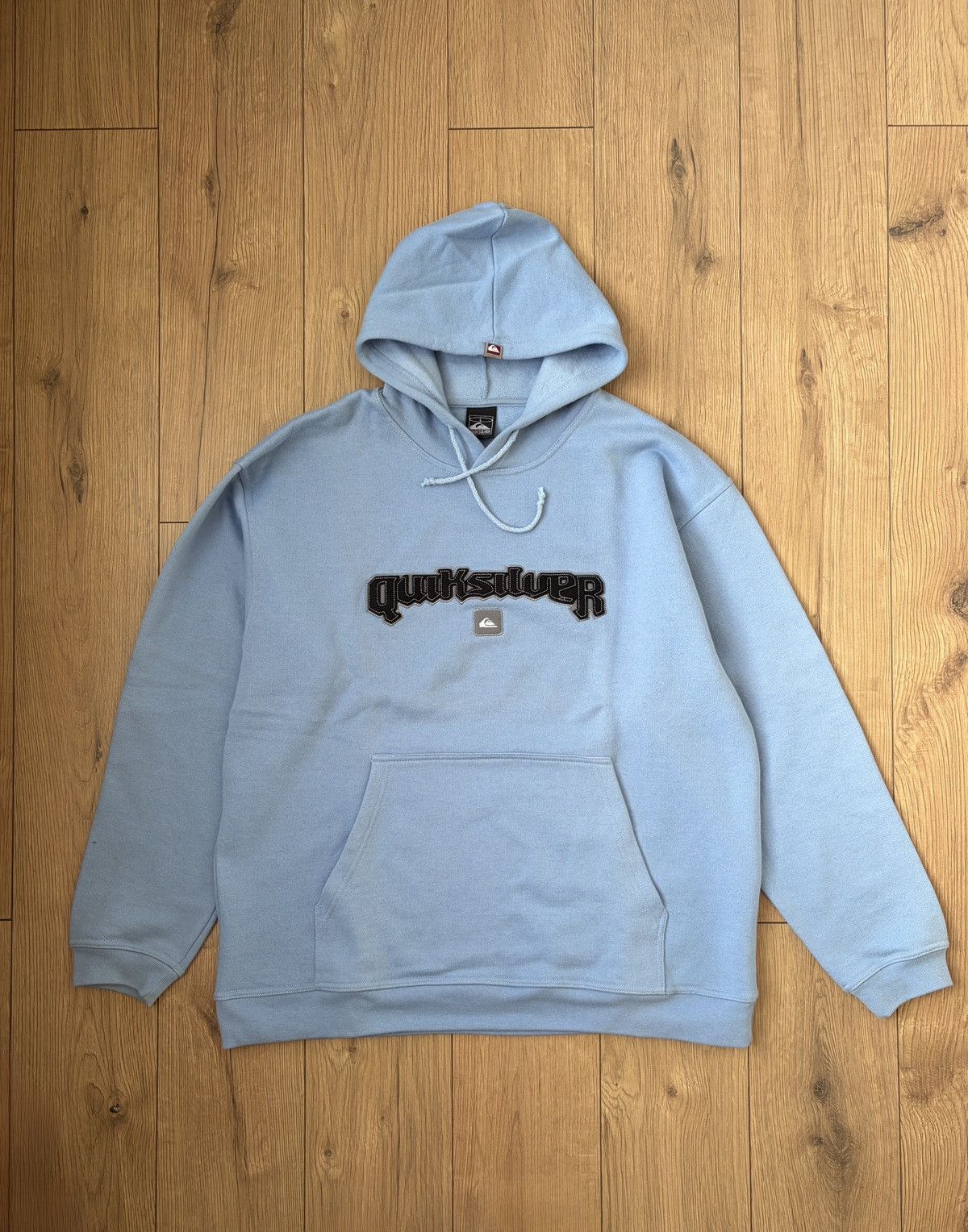 Quiksilver Quiksilver Vintage Sky Blue Big Logo Hoodie Size US L / EU 52-54 / 3 - 1 Thumbnail