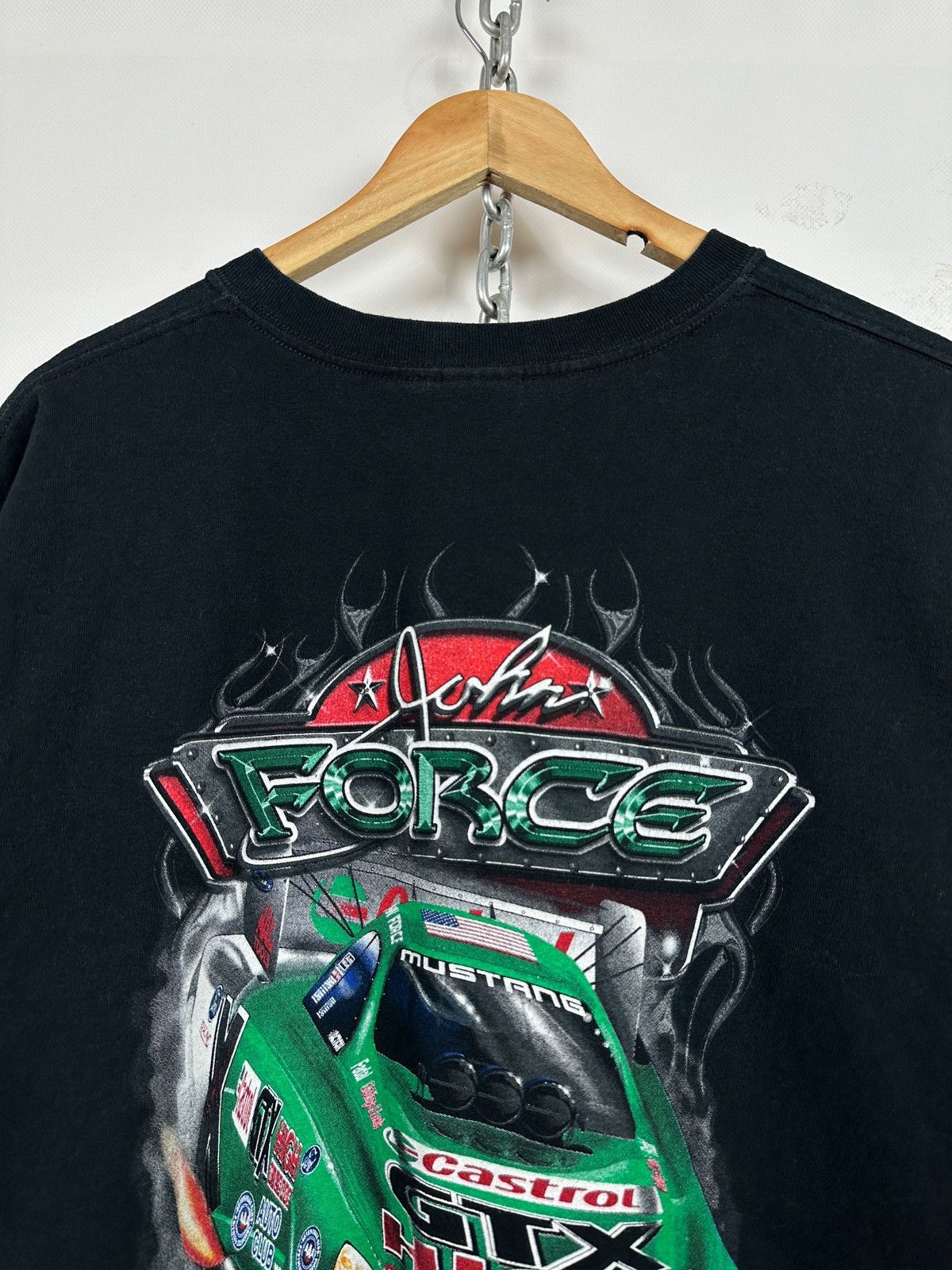 NASCAR 2004 Vintage John Force Redemption Tour NASCAR Ford T-Shirt Size US XL / EU 56 / 4 - 7 Thumbnail