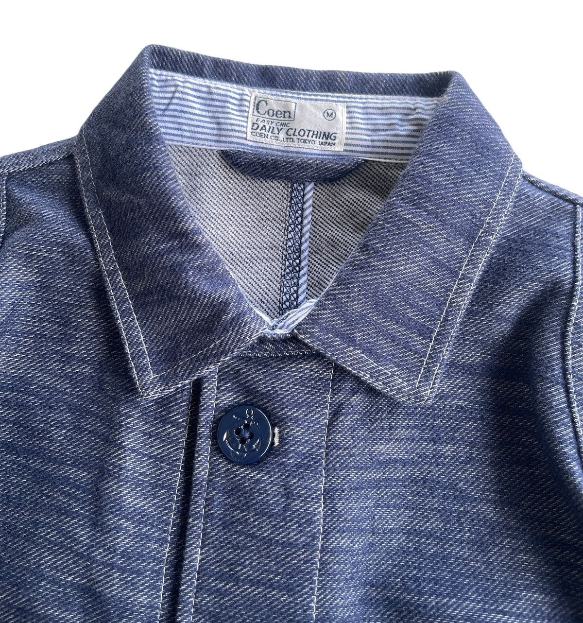 Japanese Brand Japanese Coen Chore Denim Jacket Size US M / EU 48-50 / 2 - 2 Thumbnail