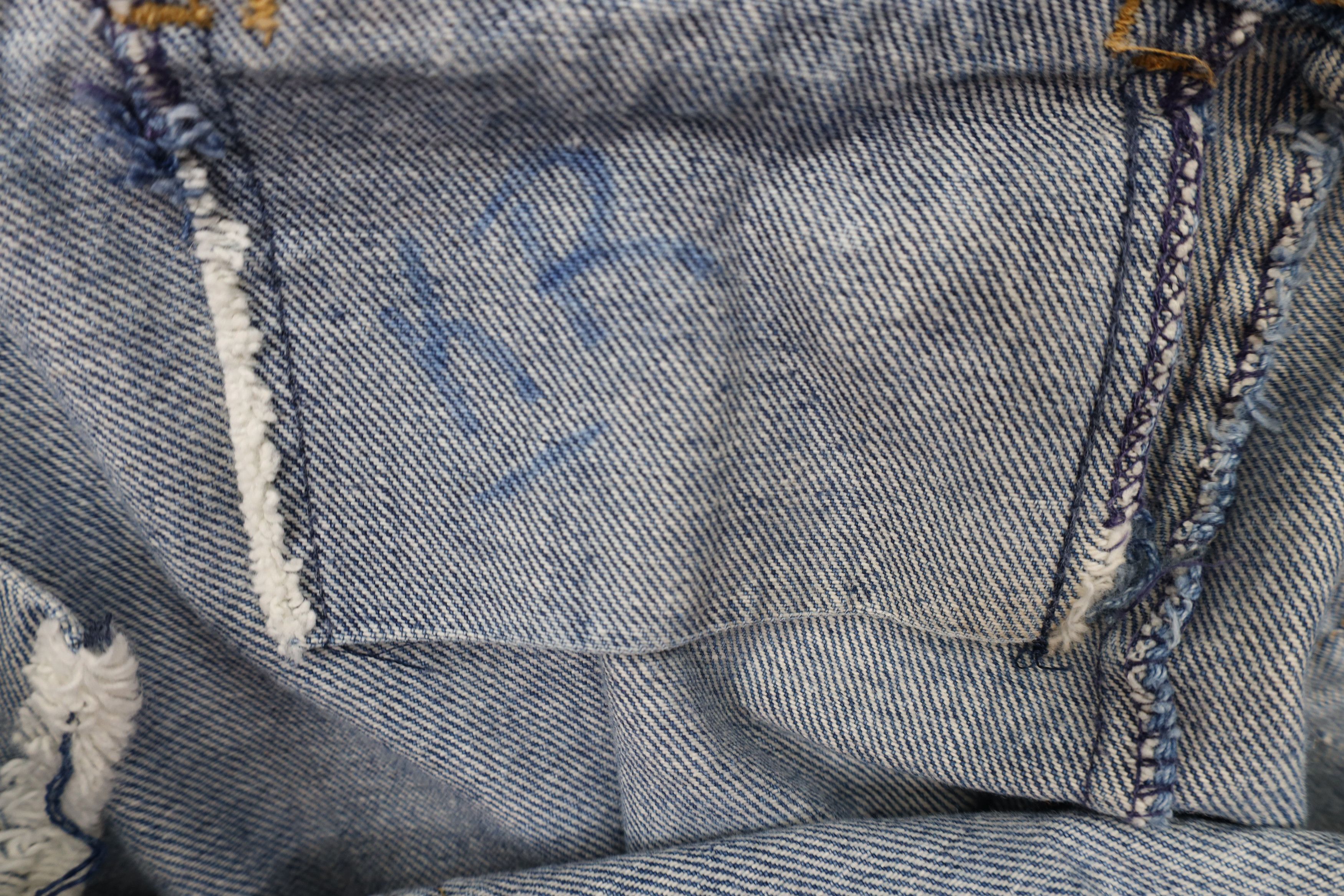 Levi's Vintage 70s Levis Fresh Produce Orange Tab Denim Jeans USA Size US 38 / EU 54 - 9 Thumbnail