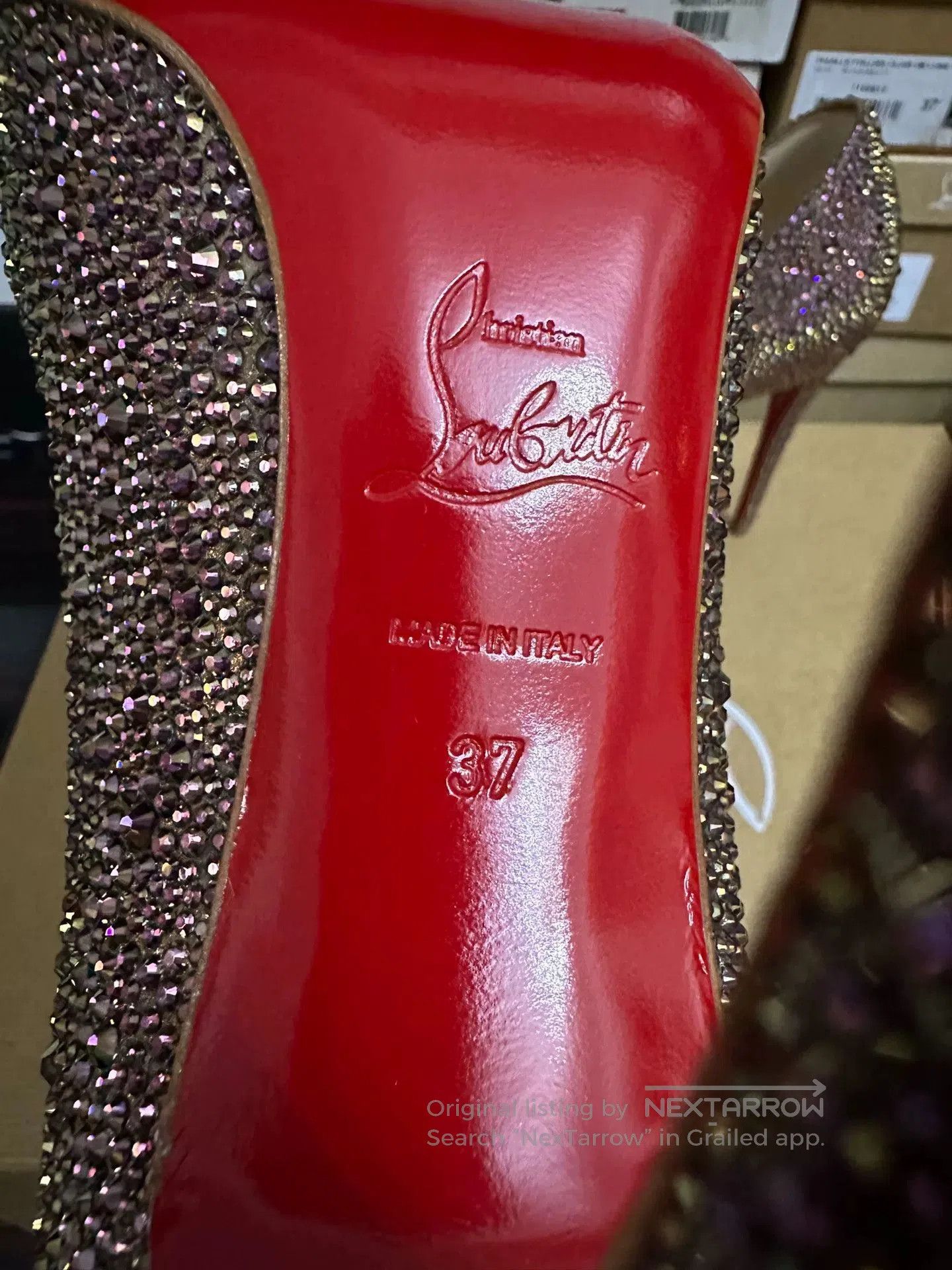 Christian Louboutin Christian Louboutin Crystal Red Sole Heels 37. Size US 6 / IT 36 - 7 Thumbnail