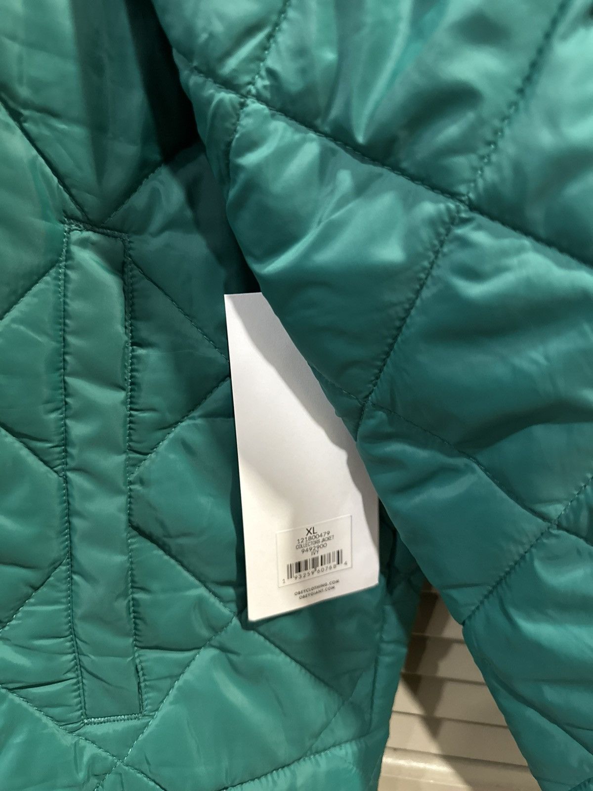 Obey Obey Green Patch Work Quilted Jacket – Size XL – New Size US XL / EU 56 / 4 - 7 Thumbnail