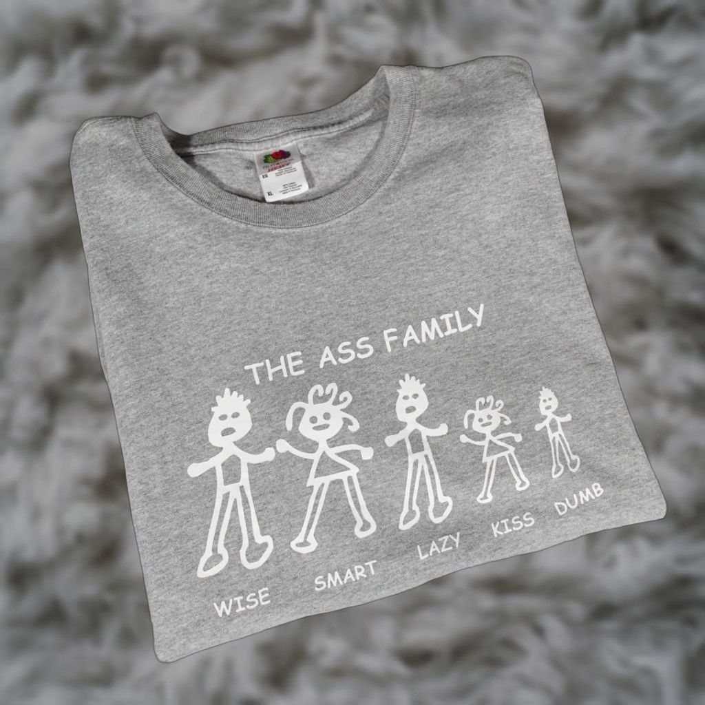 Fruit Of The Loom Funny Graphic Print T-Shirt Mens XL Gray Fruit of the Loom Y2K Humor Size US XL / EU 56 / 4 - 1 Thumbnail
