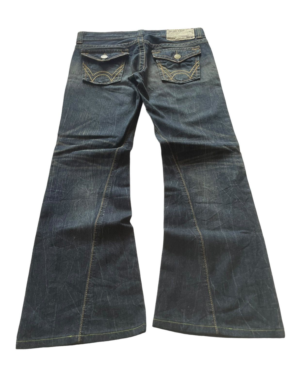 Edwin × Junya Watanabe × Levi's Vintage Edwin 503 Blue Trip Muddy Claw Mark Flared Jeans Size US 30 / EU 46 - 2 Thumbnail