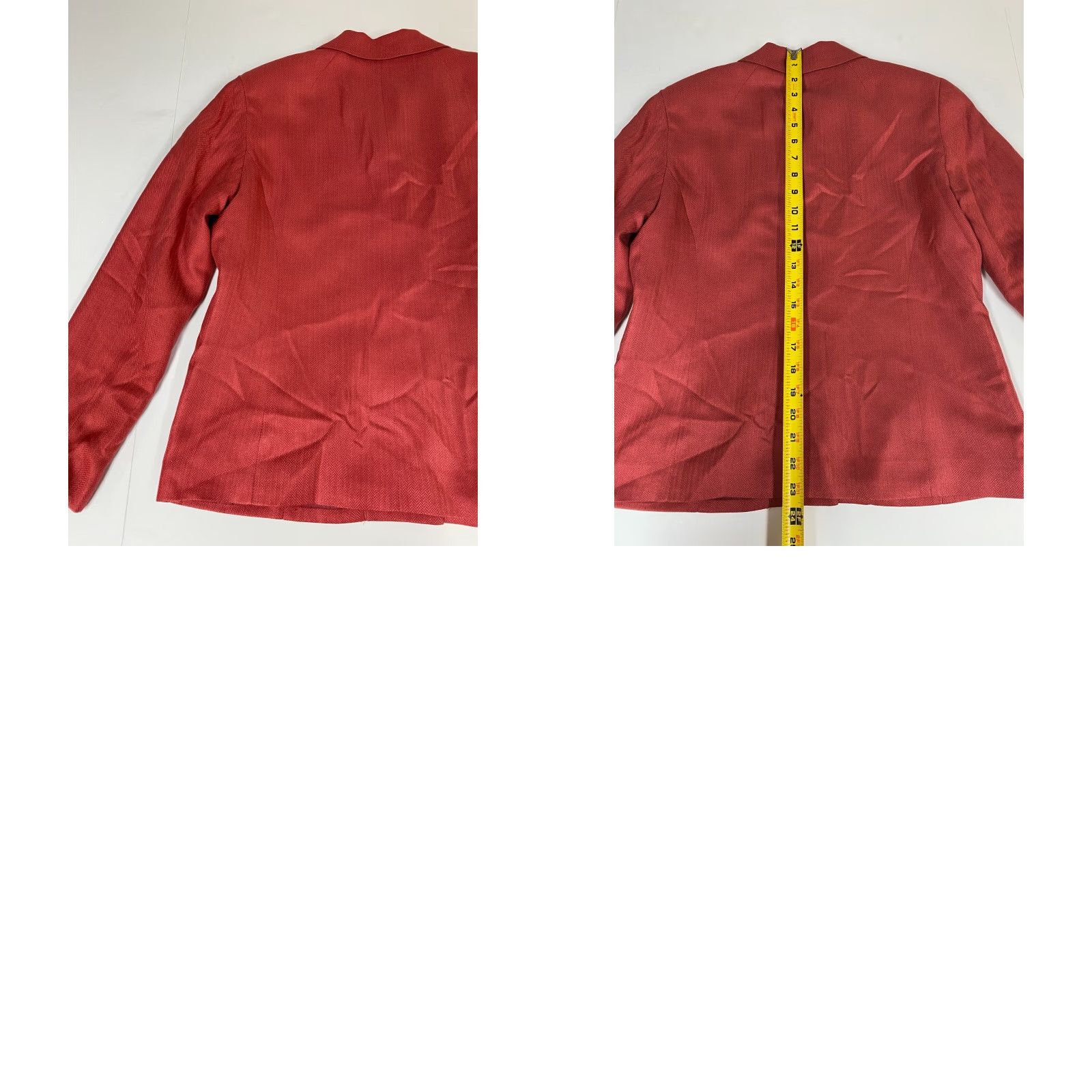 Pendleton Pendleton Blazer Shirt Women 4P Petite Red Formal Casual One Button Lightweight Mid-Length 4P Red Womens Blazer Size S / US 4 / IT 40 - 8 Thumbnail