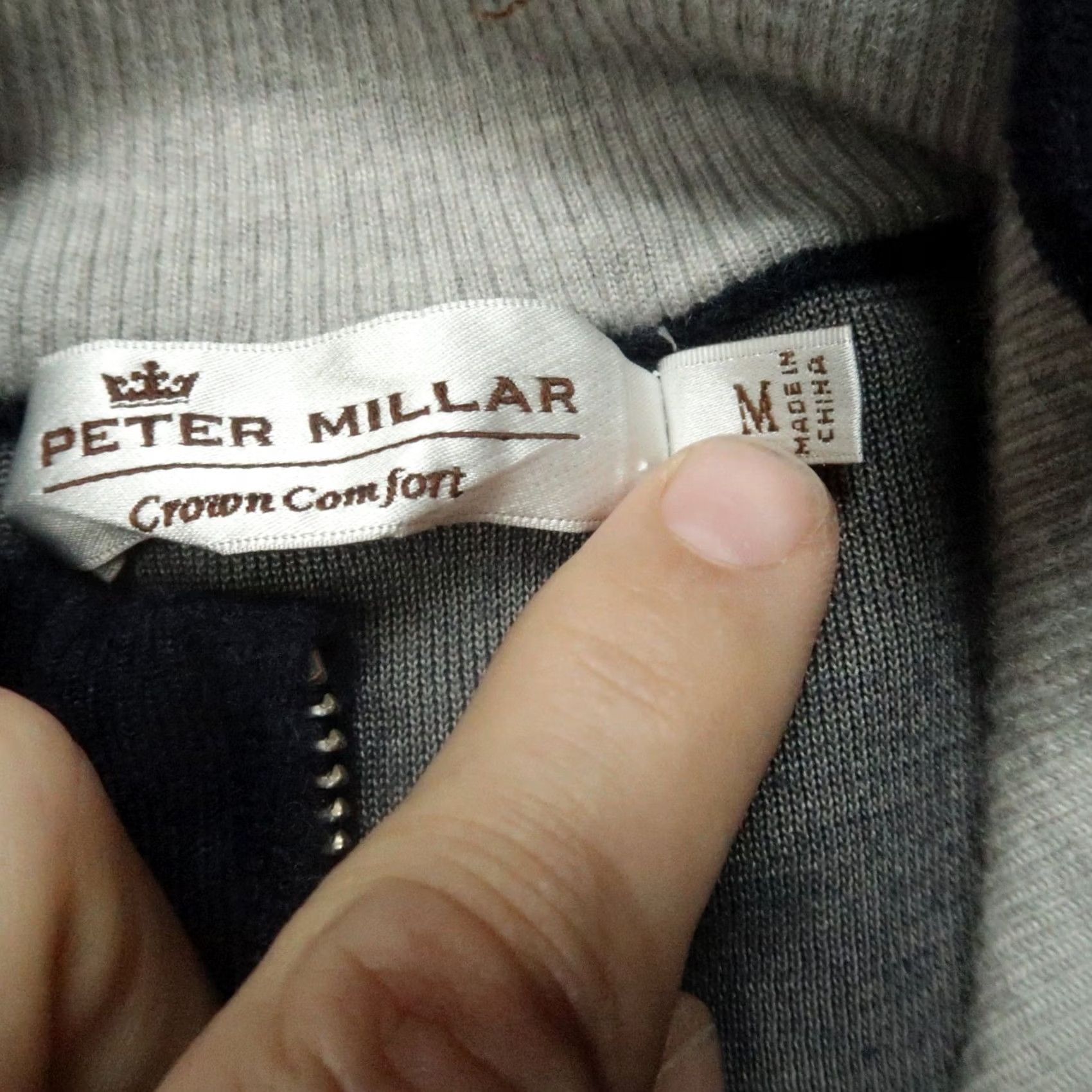 Peter Millar VINTAGE? No. Peter Millar Sweater Men Medium Blue Cashmere Quarter Zip Pullover Jumper Size US M / EU 48-50 / 2 - 4 Thumbnail