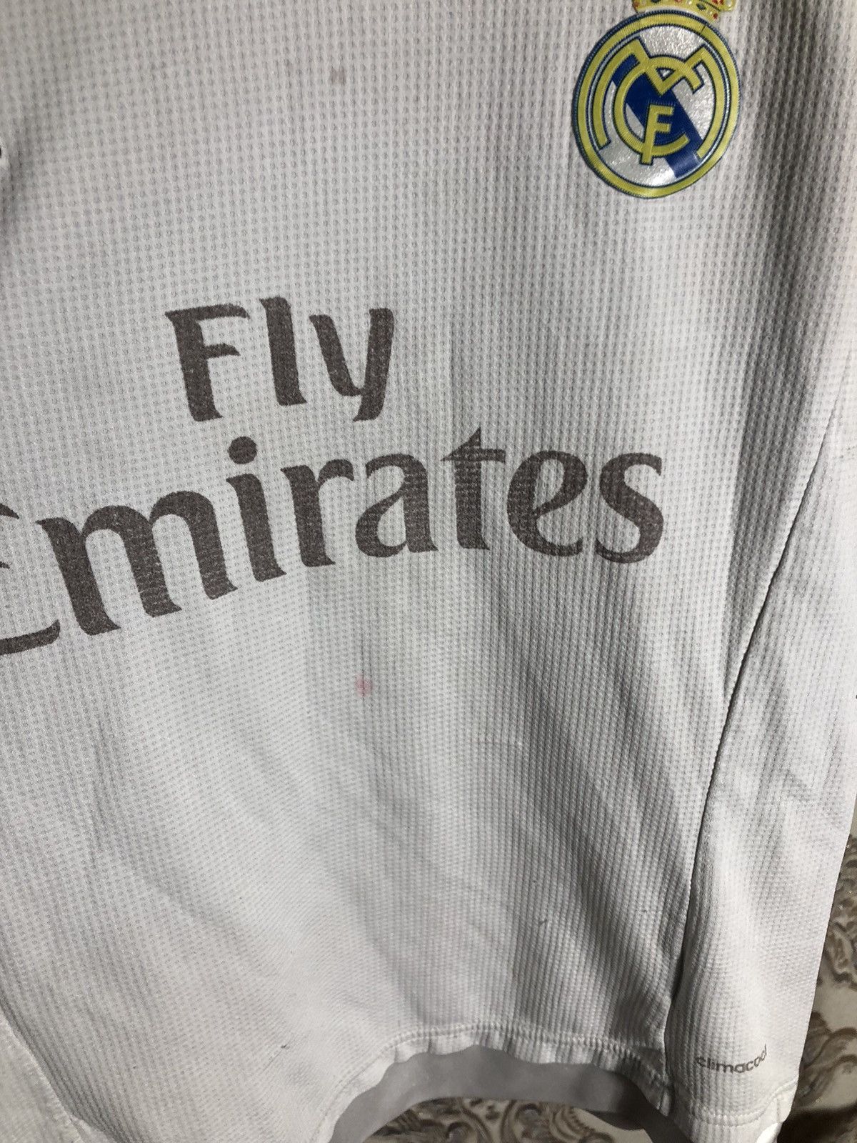 Vintage ADIDAS FC REAL MADRID SPAIN SOCCER JERSEY RETRO BLOKE Y2K Size US S / EU 44-46 / 1 - 4 Thumbnail