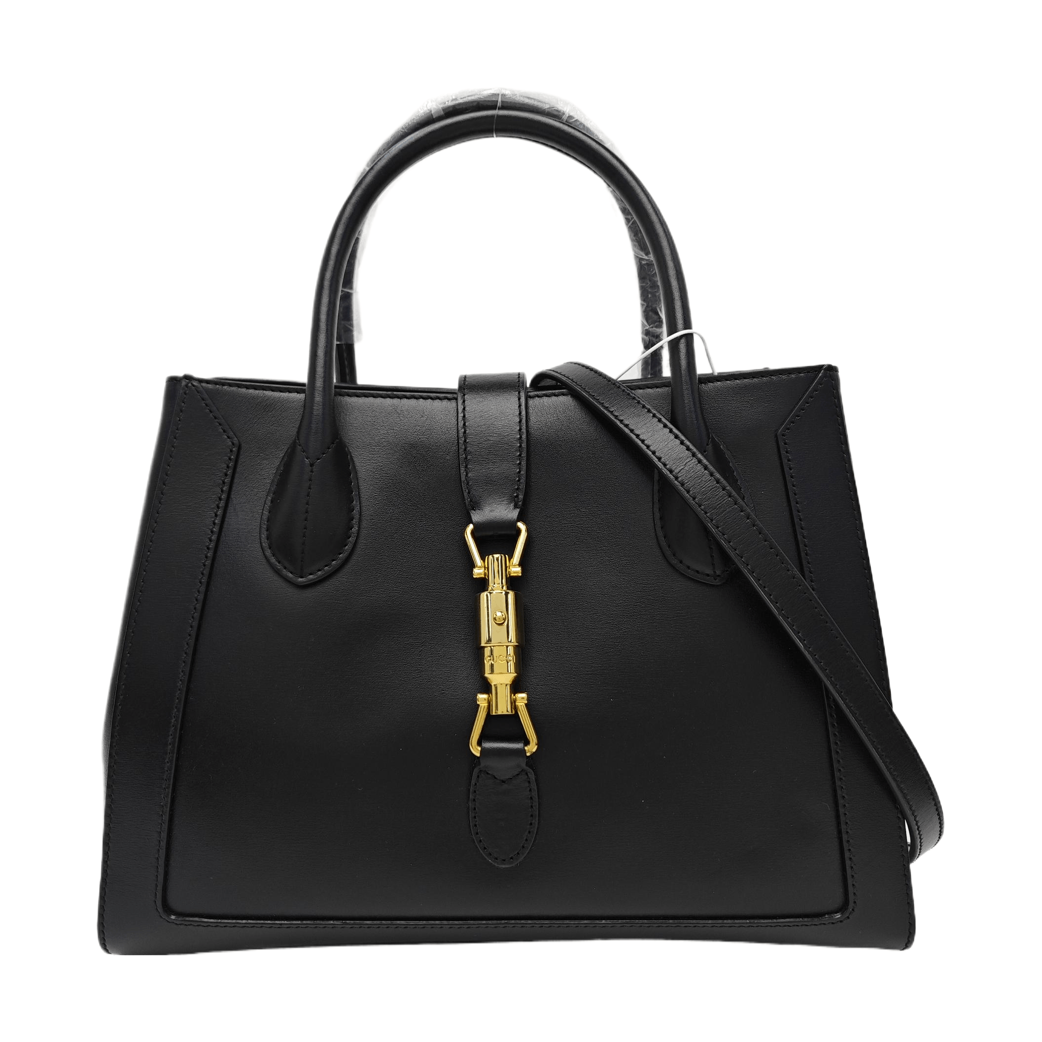 Gucci Gucci Jackie 1961 Black Leather Handle Bag ONE SIZE Size ONE SIZE - 1 Thumbnail