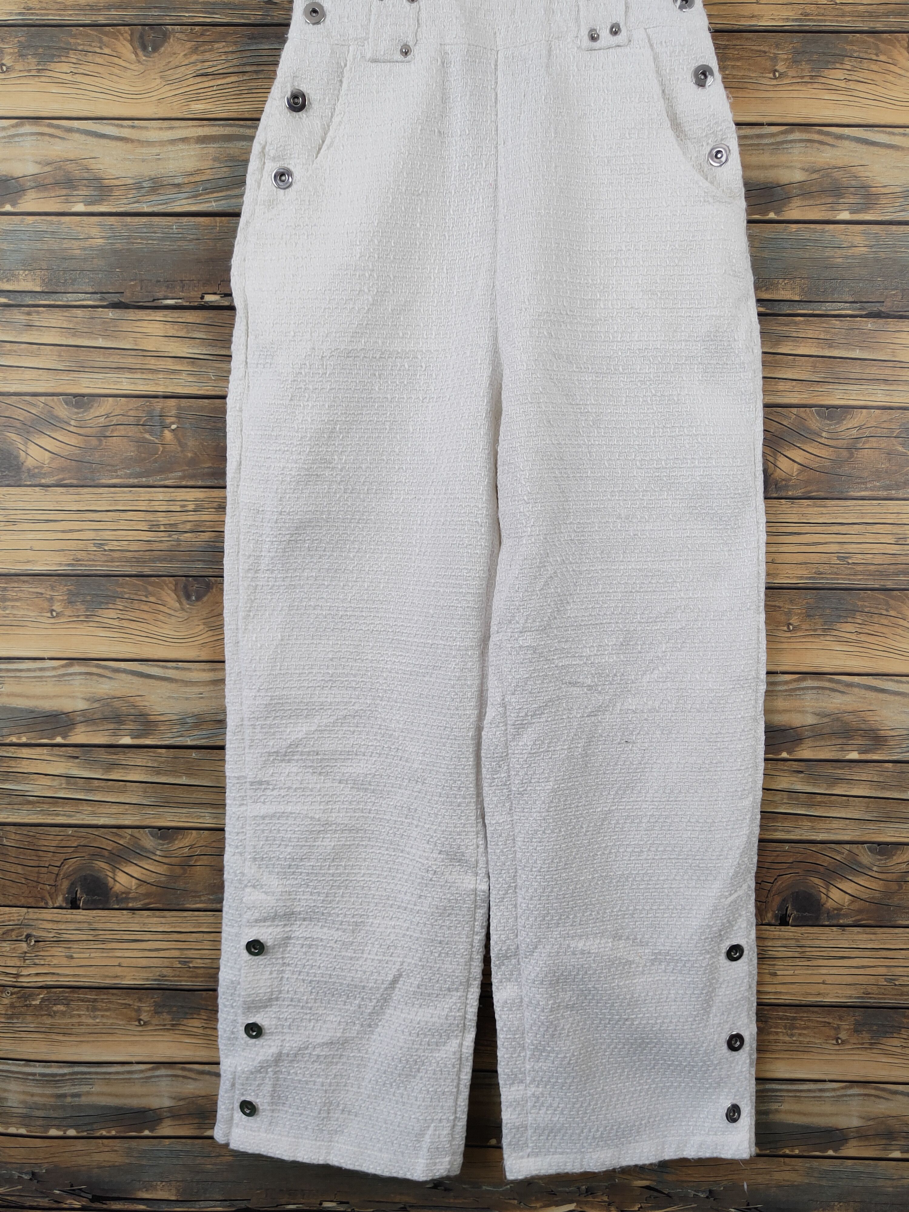 Japanese Brand × Vintage Very Rare DFYS White Adjustable Strap Jumpsuits Size 26" / US 2 / IT 38 - 5 Thumbnail