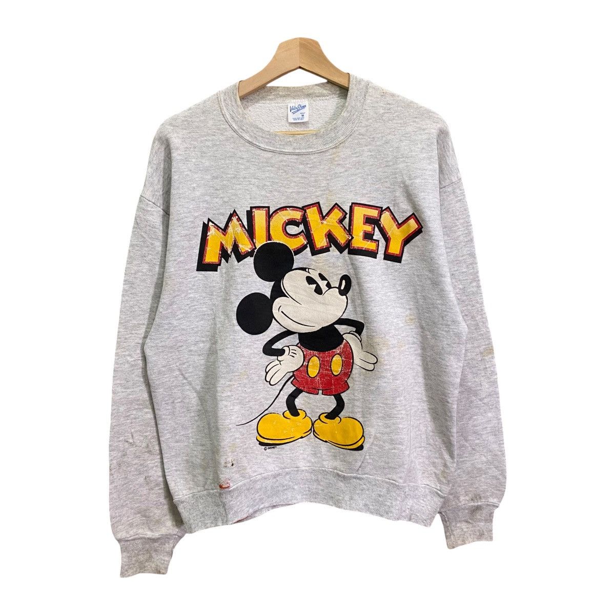 Mickey Mouse Vintage 80s Mickey Mouse Velva Sheen Sweatshirt Size US M / EU 48-50 / 2 - 1 Thumbnail