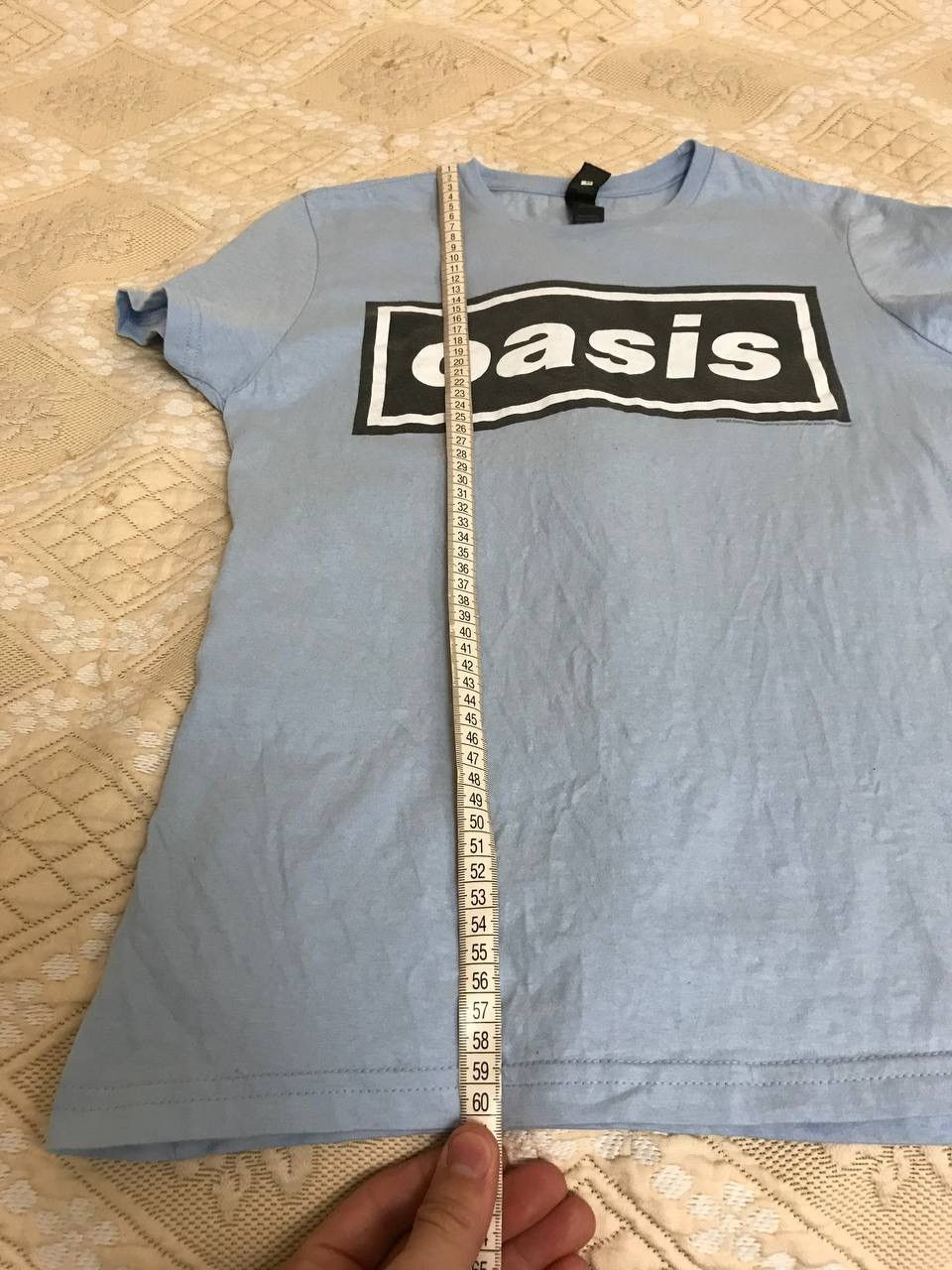 Band Tees 🔥 Oasis Box Logo Rock Band 2022 Blue T-Shirt Y2K Size M / US 6-8 / IT 42-44 - 10 Thumbnail