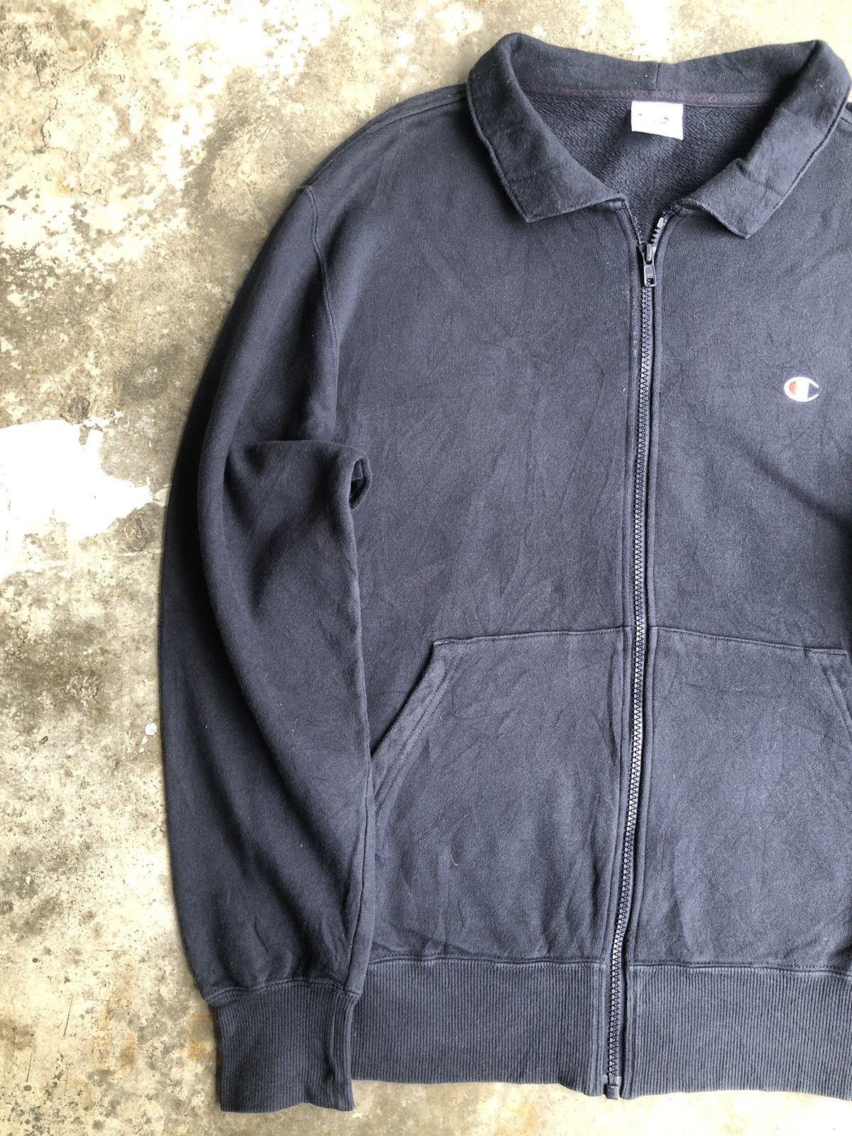 Champion × Vintage Vintage 90s Champion Small Embroidery Logo Zipper Sweater Size US M / EU 48-50 / 2 - 5 Thumbnail