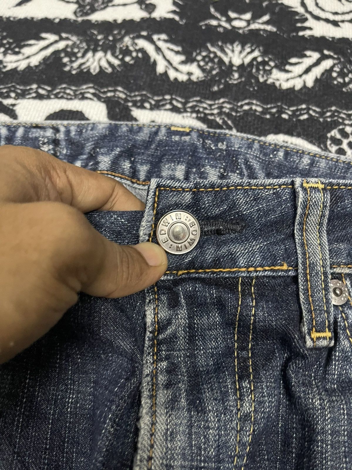 2000s EDWIN 503 BLUETRIP EDGELINE DISTRESSED JEANS
