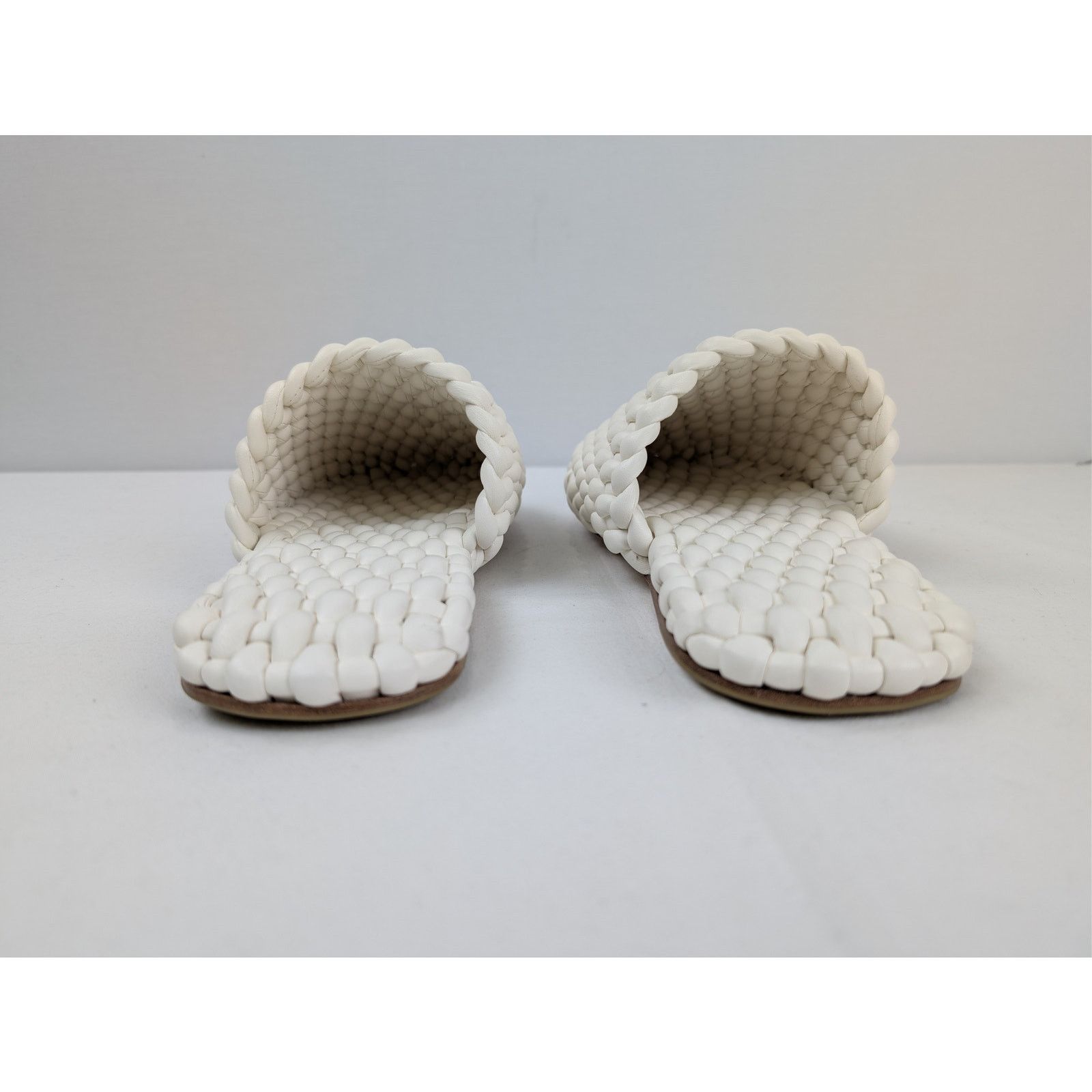 Bottega Veneta o1rshd1 Q:2 / Cloud Weave Squid Slipper in White 41 Size US 8 / EU 41 - 11 Thumbnail