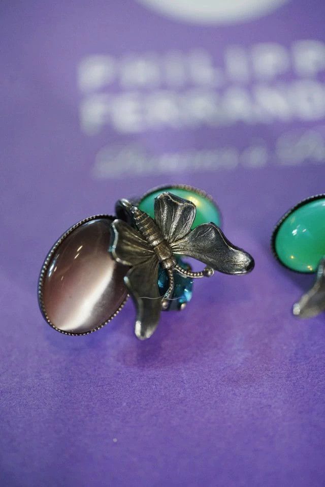 Other Philippe Ferrandis Jaeger Vintage Cat Butterfly Clip-On Size ONE SIZE - 3 Thumbnail