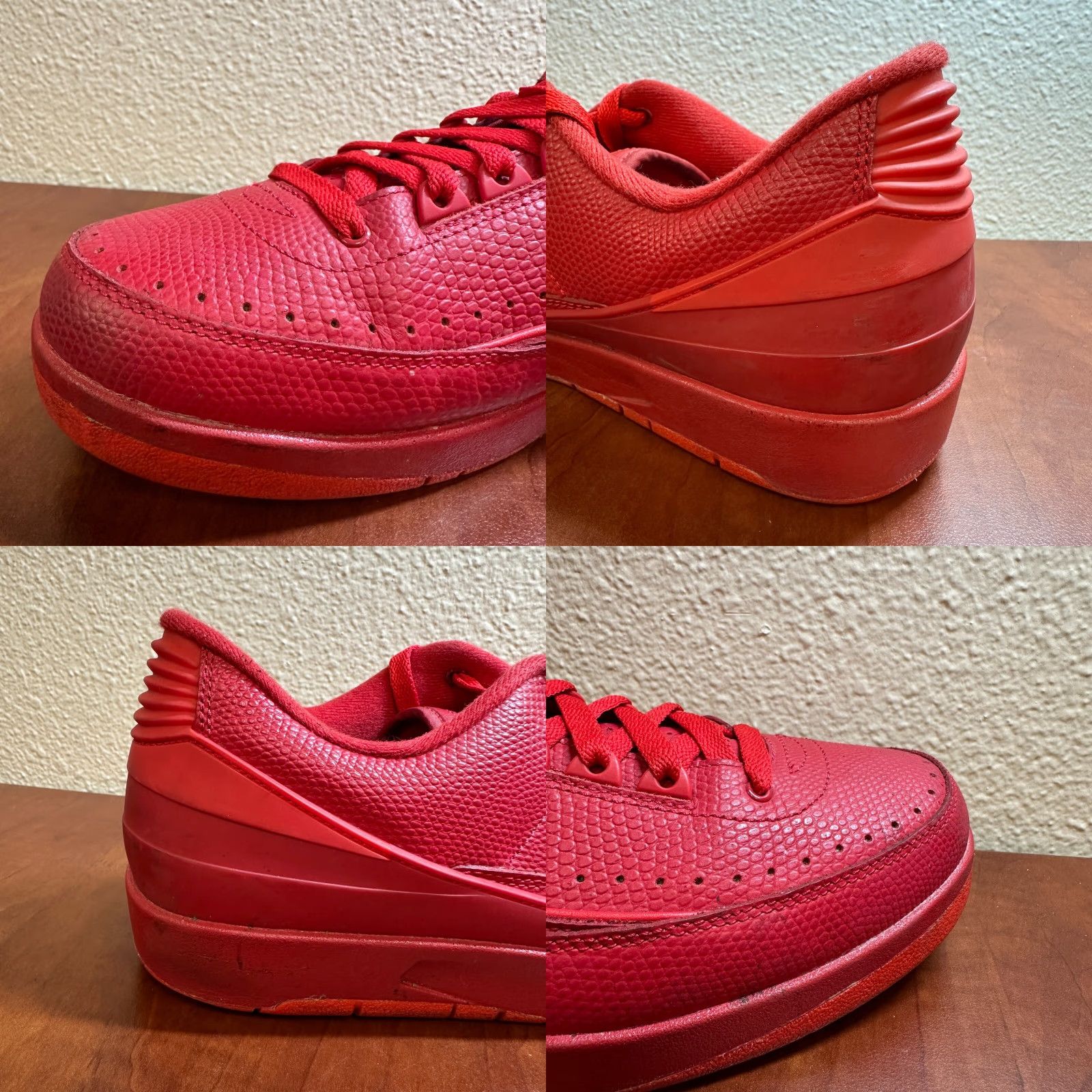Jordan Brand VINTAGE Jordan 2 Retro Shoes Mens 12 Red Leather Low Top Gym Basketball 832819-606 Size US L / EU 52-54 / 3 - 10 Thumbnail