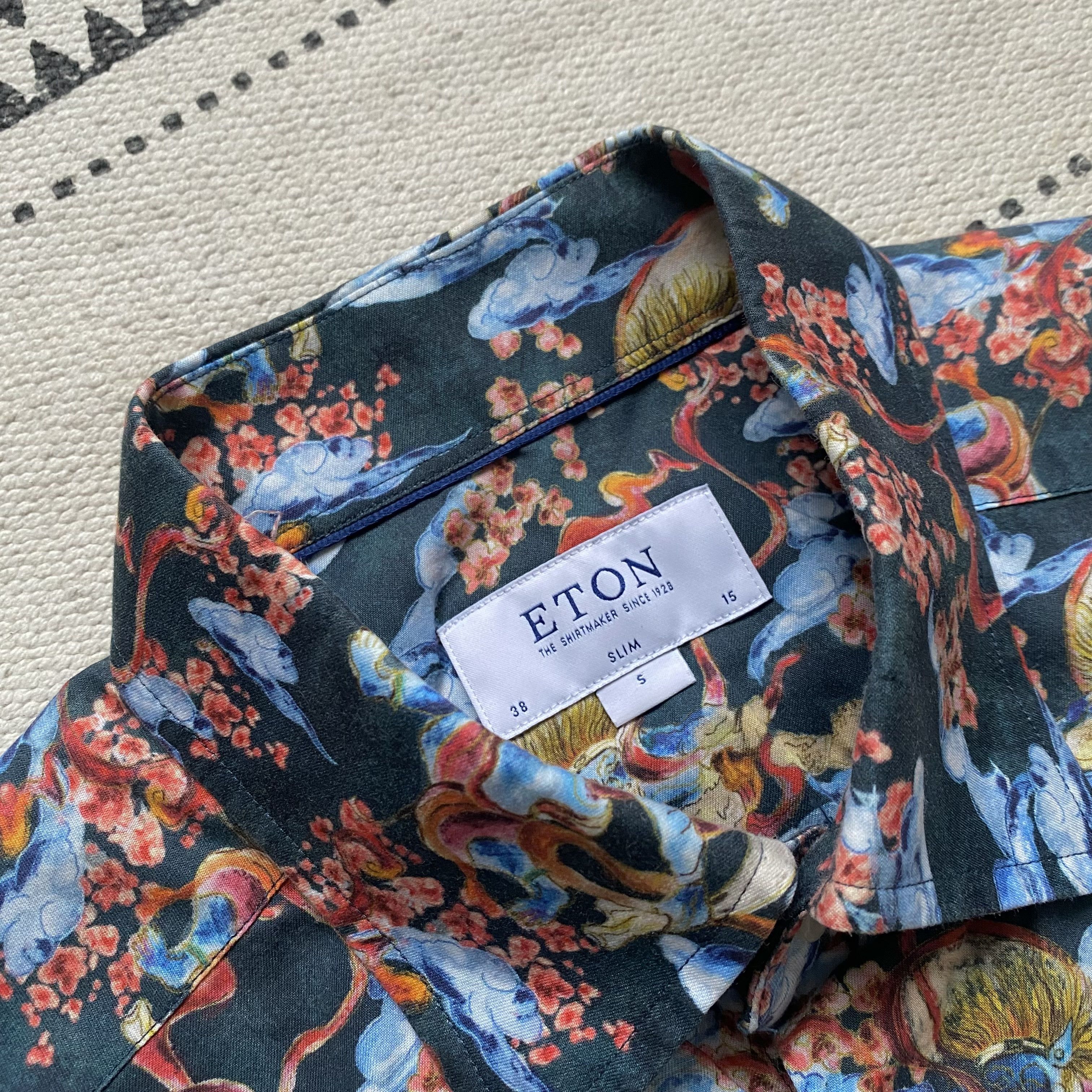 Eton Designer ETON Japanese Pattern Shirt multicolor Size US S / EU 44-46 / 1 - 6 Thumbnail