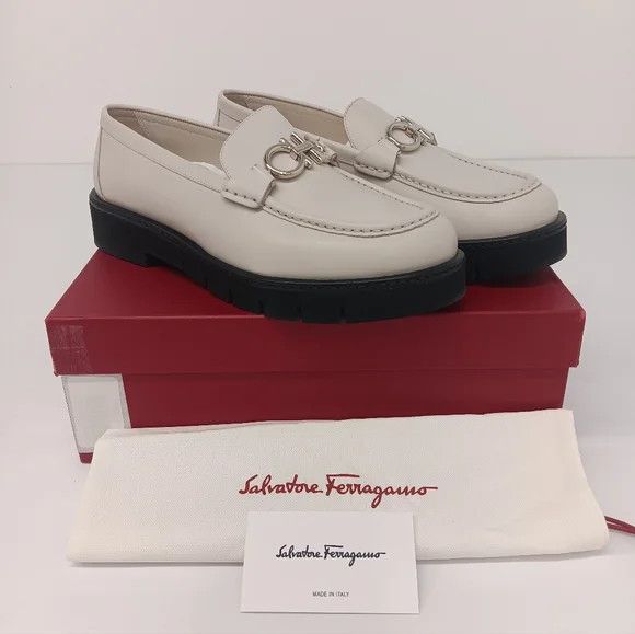 Salvatore Ferragamo Ferragamo Rolo Double Gancio Bit Loafers - Size 10 Size US 10 / IT 40 - 1 Thumbnail