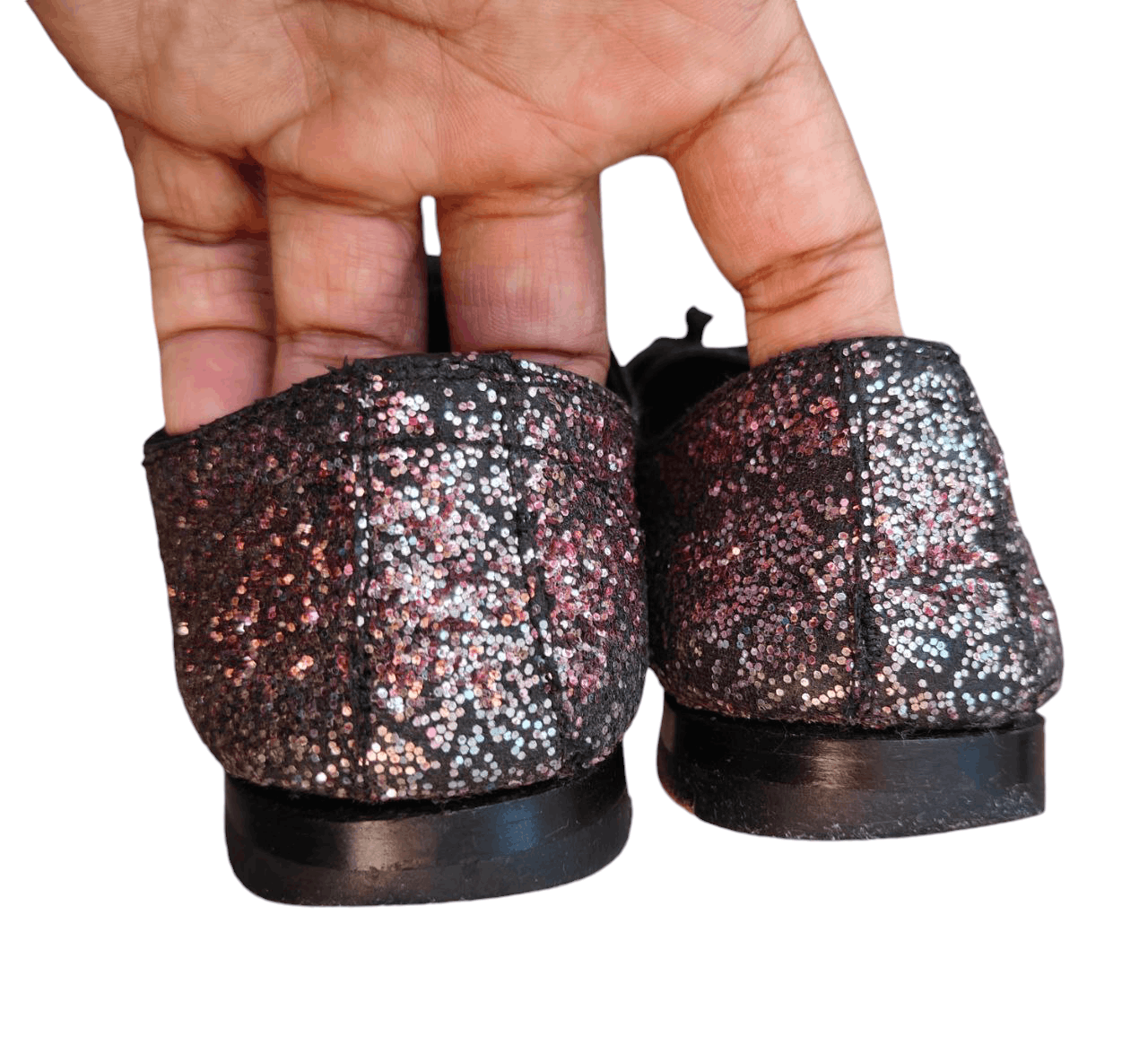 Saint Laurent Paris Saint Lauren Glitter Calf Skin Shoe Size US 4 / IT 34 - 3 Thumbnail