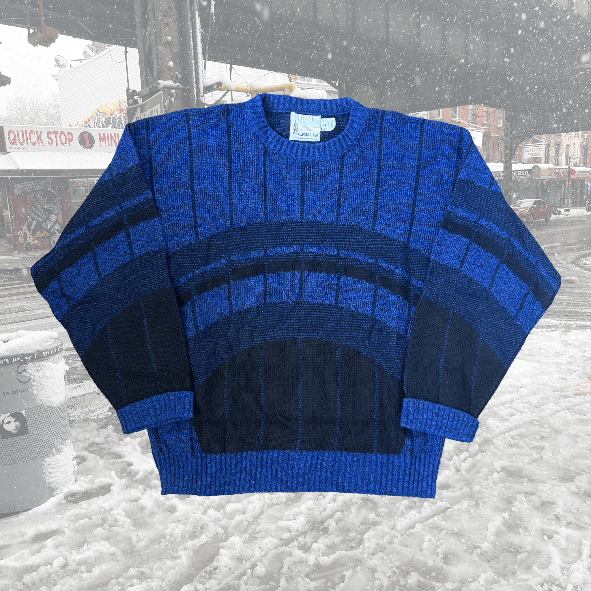 London Fog London Fog Intarsia Sweater Size US L / EU 52-54 / 3 - 1 Thumbnail