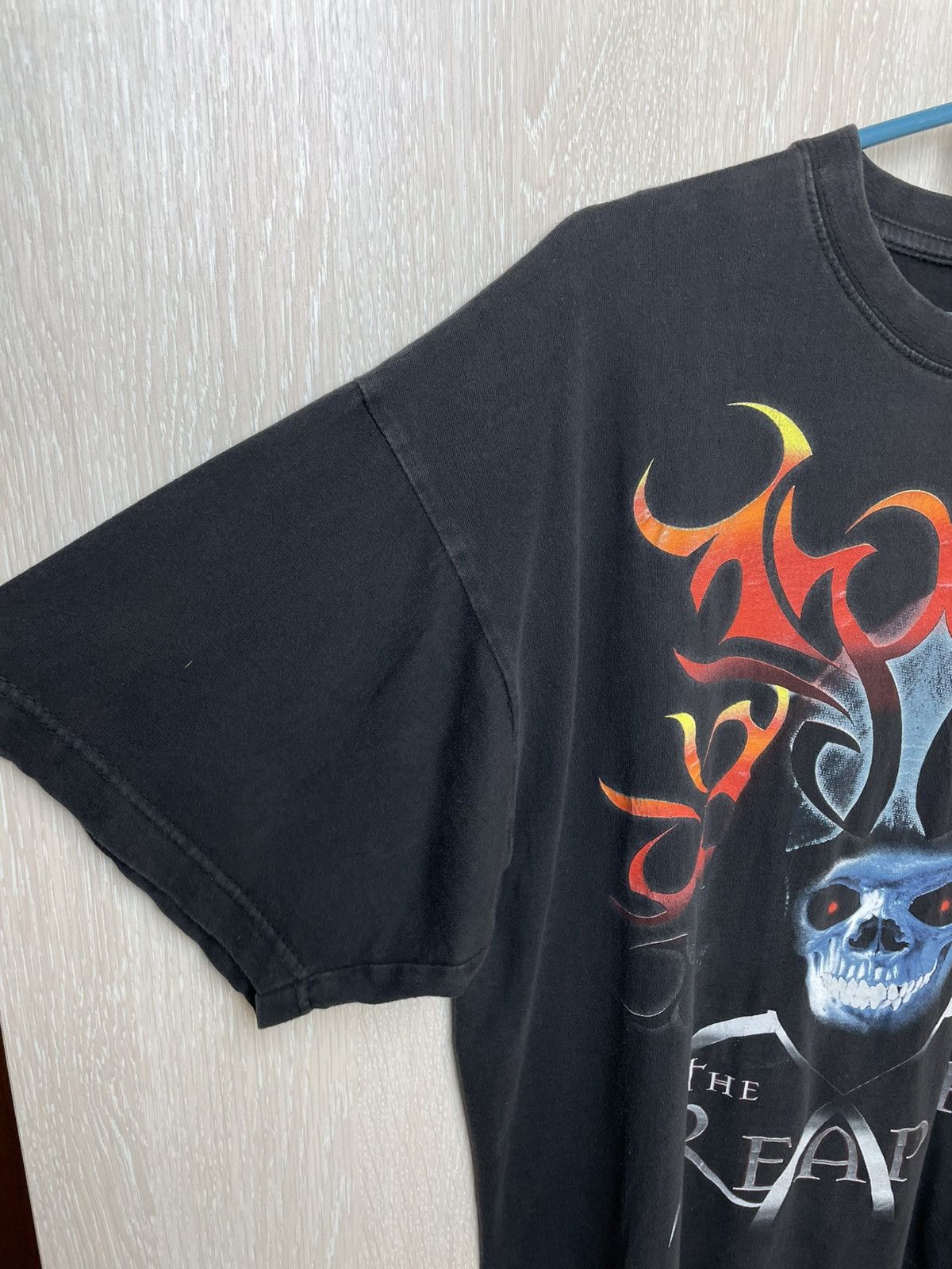 Affliction Vintage Grim The Reaper Skull TShirt Size US L / EU 52-54 / 3 - 3 Thumbnail