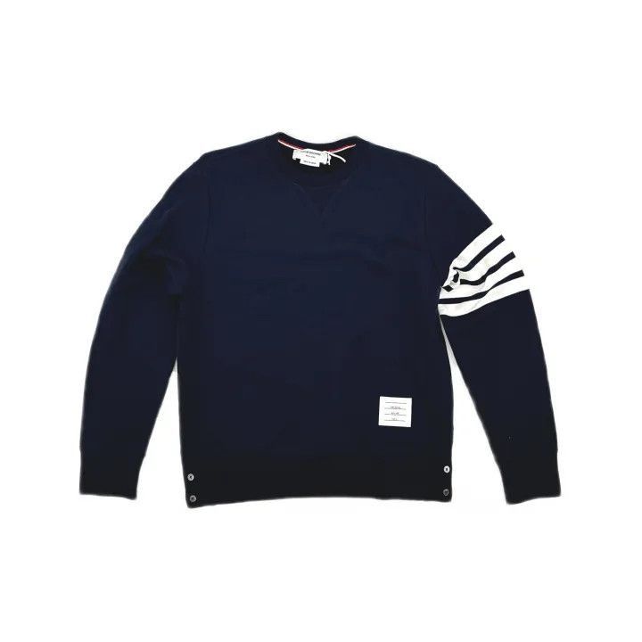 Thom Browne Thom Browne Classic Navy Crewneck Sweatshirt -2507 Size US M / EU 48-50 / 2 - 8 Thumbnail