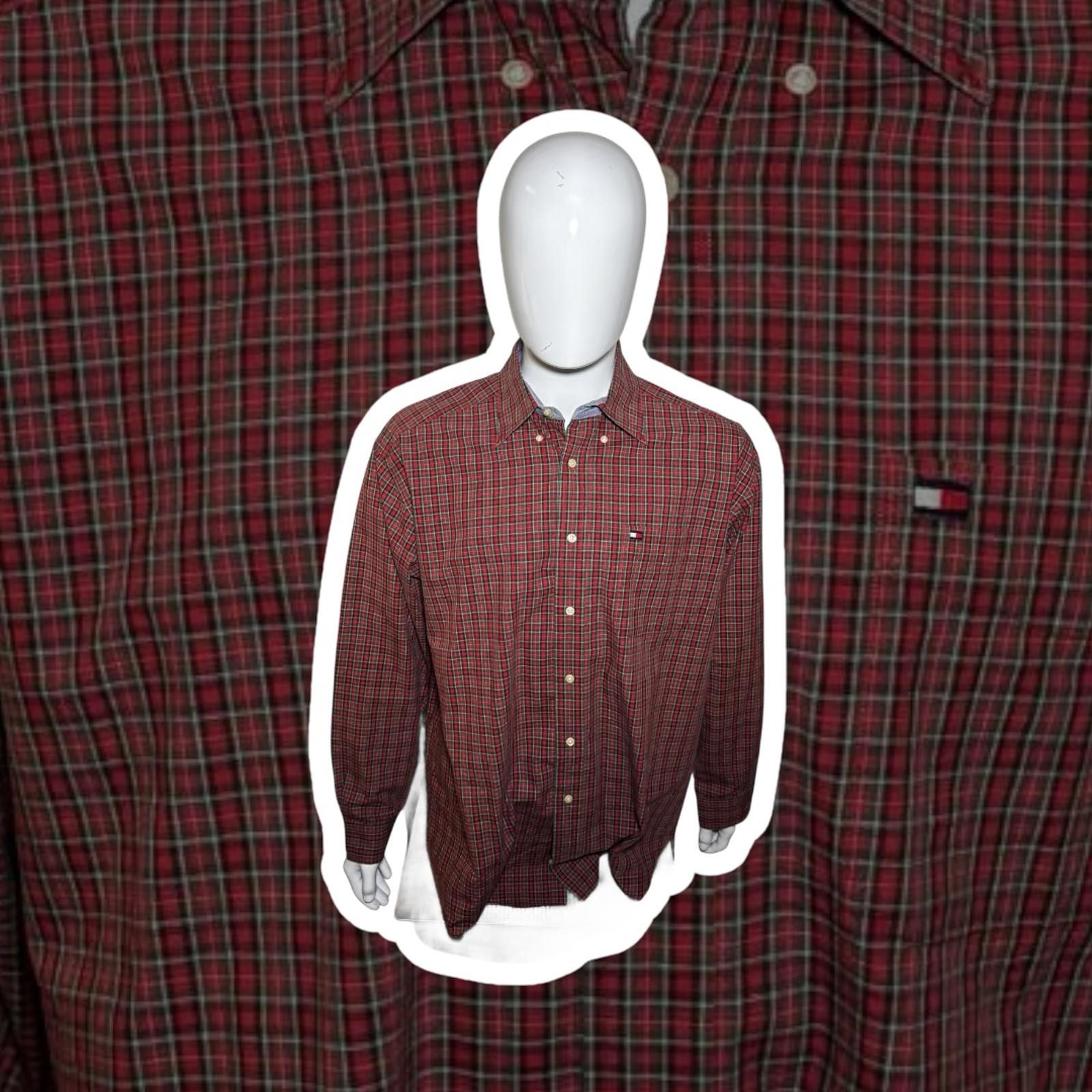 Tommy Hilfiger Tommy Hilfiger Red Checked Long Sleeve Shirt Size US L / EU 52-54 / 3 - 1 Thumbnail
