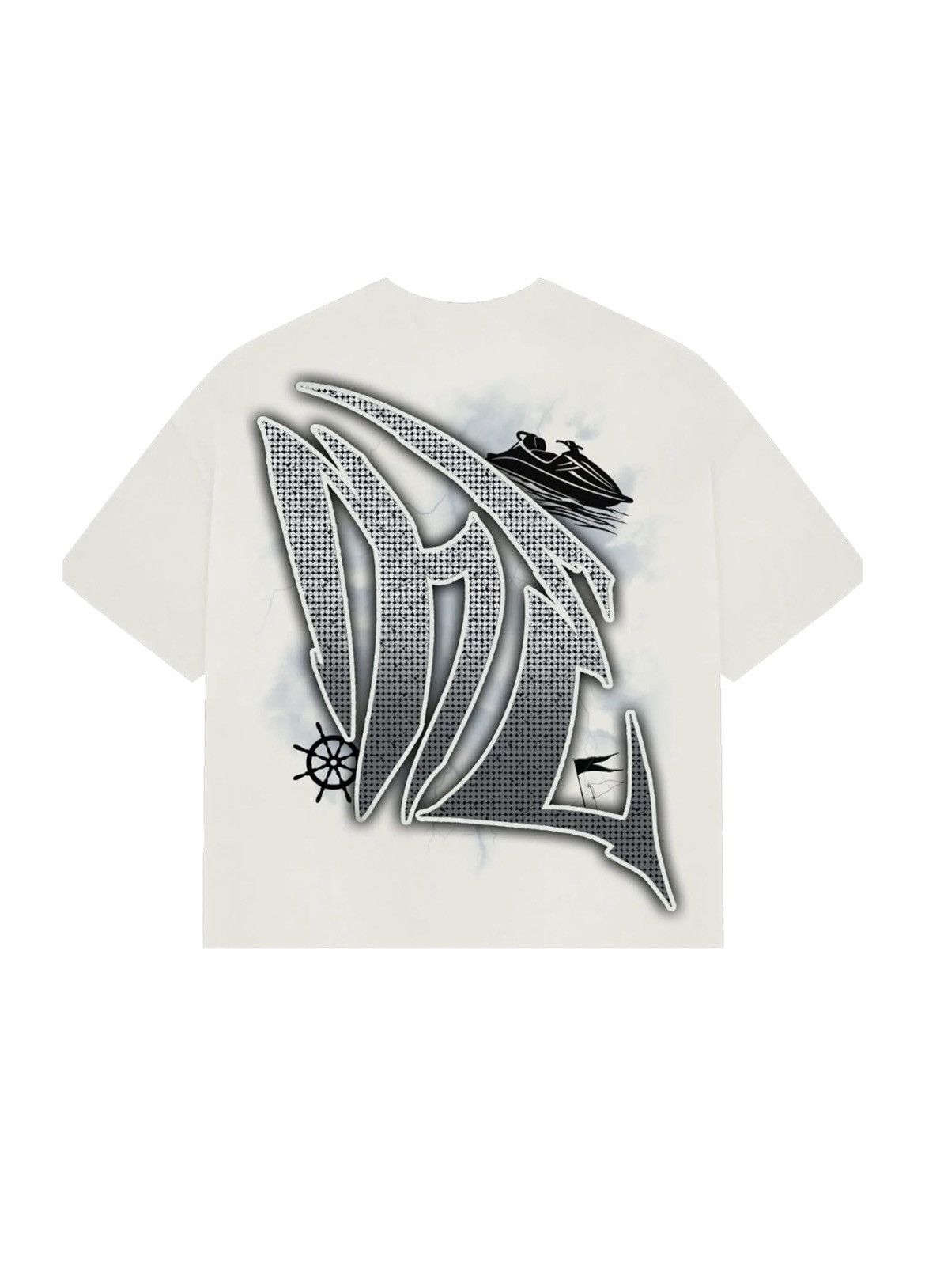 Other Mixed emotion cream ‘jetski’ rhinestone tee Size US XXL / EU 58 / 5 - 2 Thumbnail