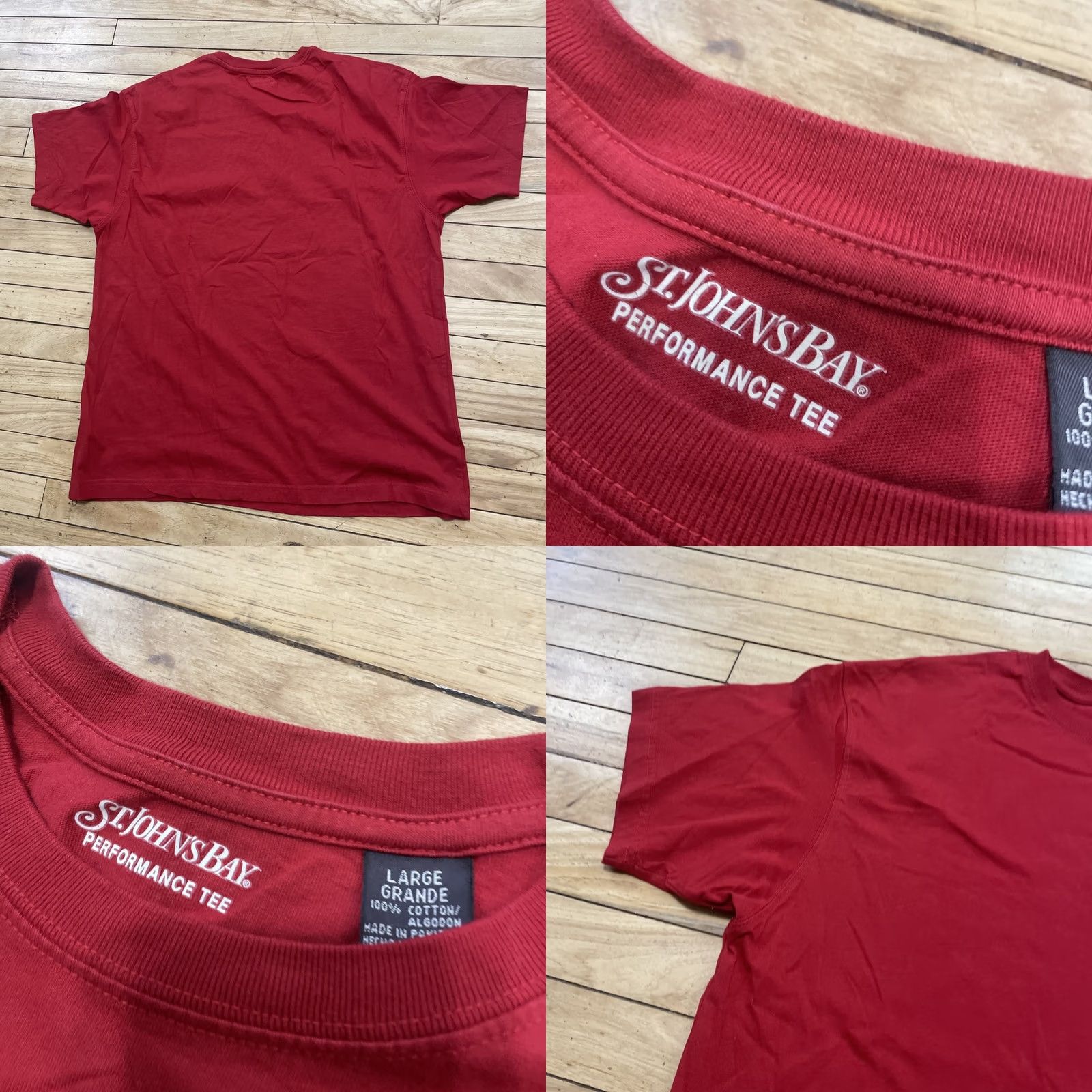 Vintage VINTAGE St. John's Bay Performance Tee Men L Red Christmas Cabin Crew Capsule 90s Y2k Casual Shirt Long Sleeve Button-Up Collared Crew Neck Size US L / EU 52-54 / 3 - 9 Thumbnail