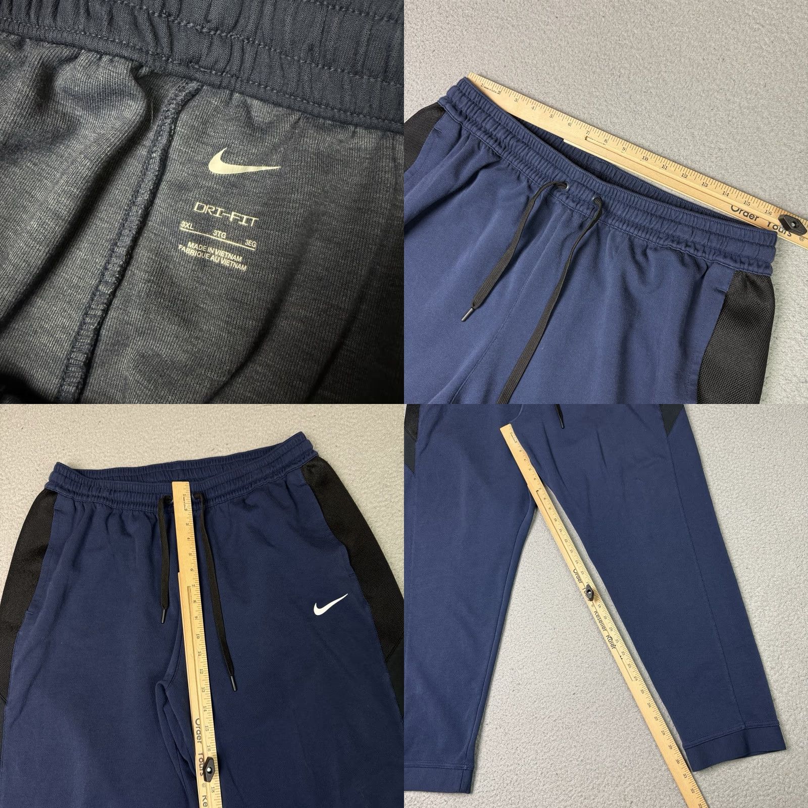 Nike Nike Showtime Pants Mens XXXL Blue Basketball Jogger Pockets Tapered Casual athleisure Sports Size US 39 - 8 Thumbnail