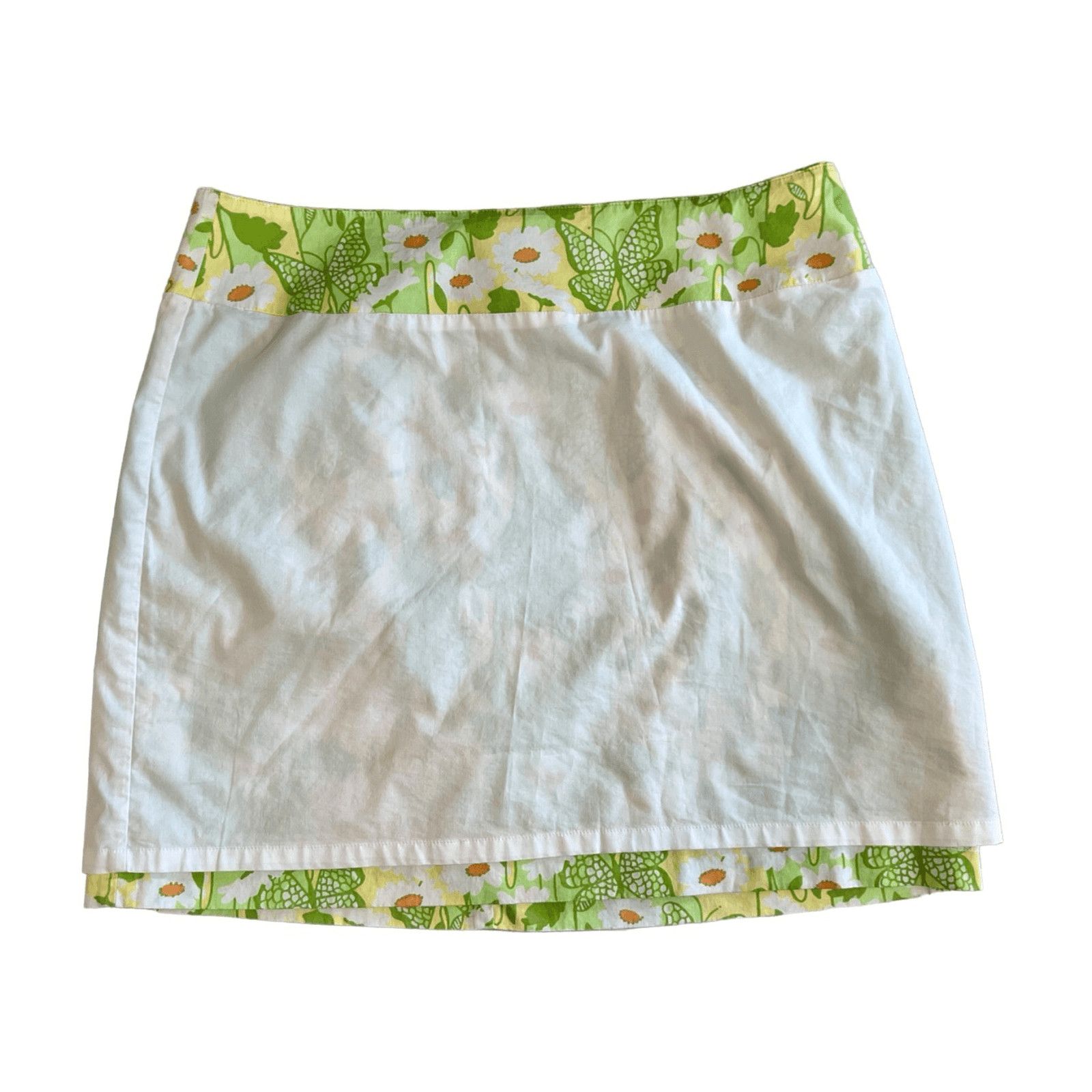 Lilly Pulitzer Lilly Pulitzer VNTG Socialite Butterfly Daisy Mini Skirt 8 Size 30" / US 8 / IT 44 - 9 Thumbnail