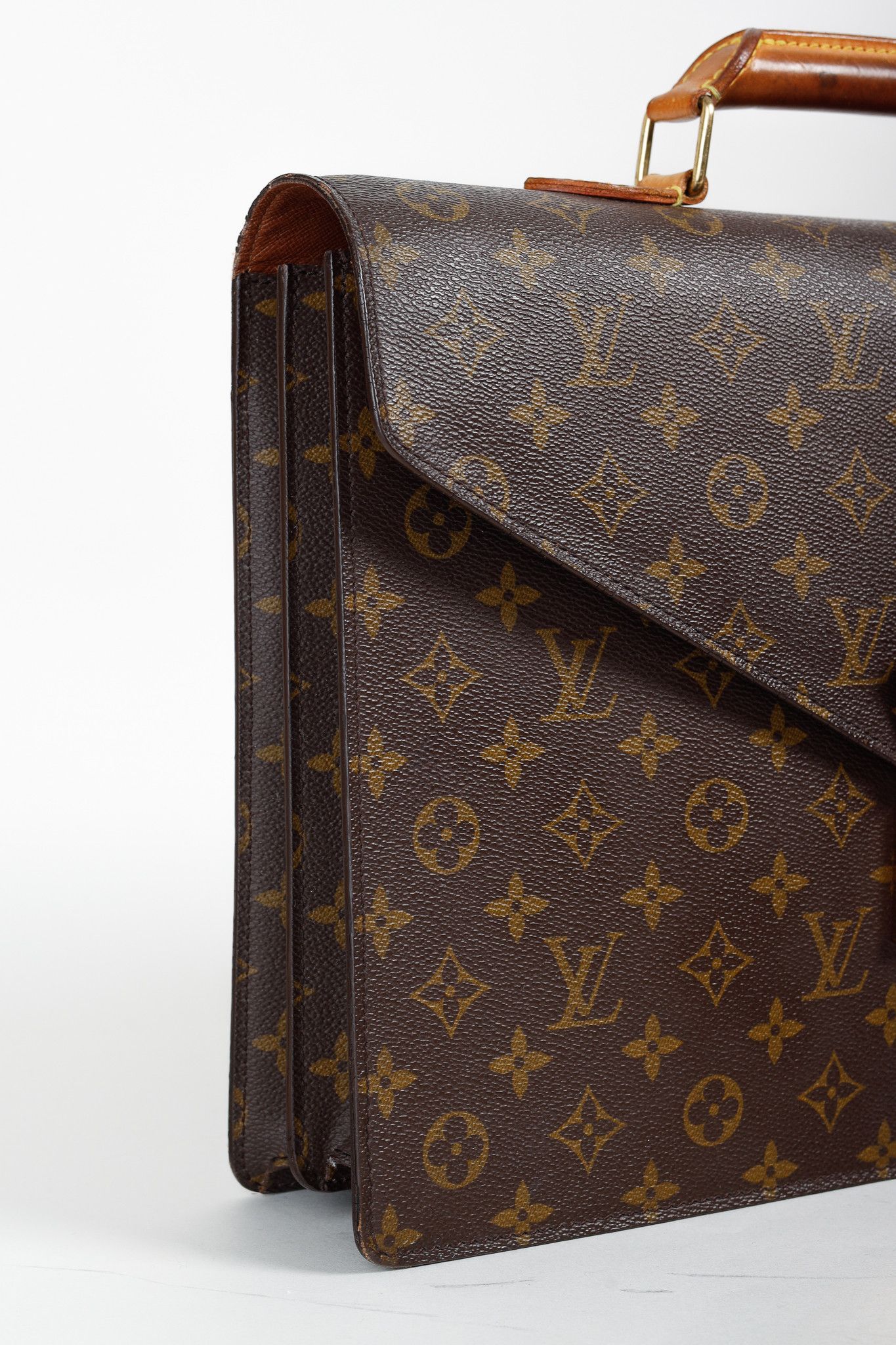 Louis Vuitton Louis Vuitton Vintage Brown Monogram Canvas Briefcase Size ONE SIZE - 6 Thumbnail