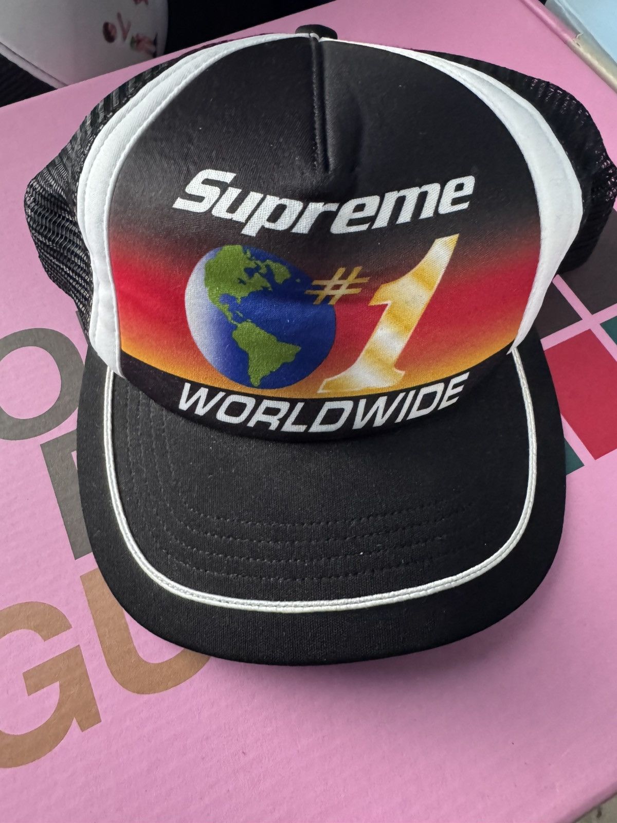 Supreme Worldwide number 1 trucker Size ONE SIZE - 2 Thumbnail